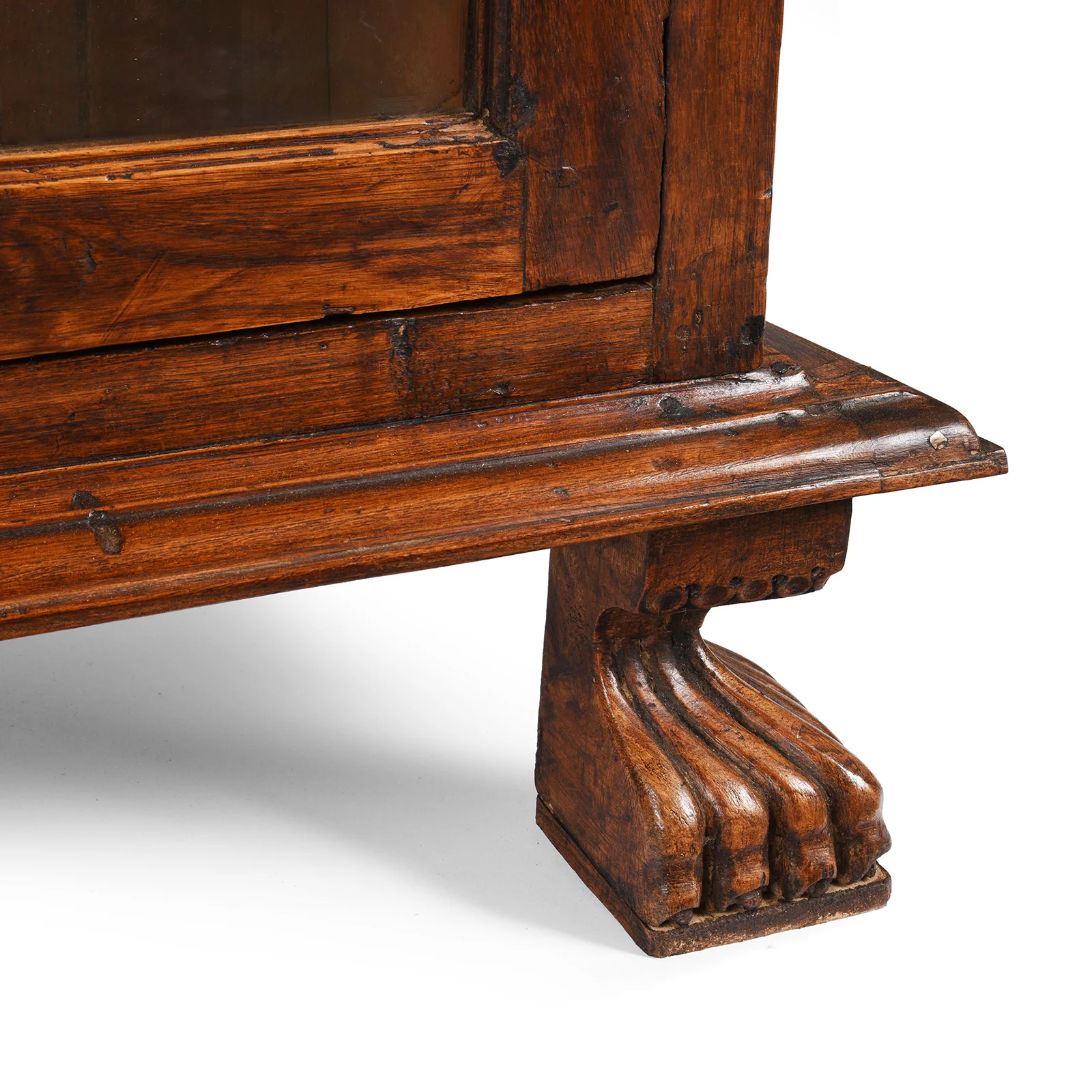 Indian Teak Glazed Book Cabinet - Ca 1920 - Image 9