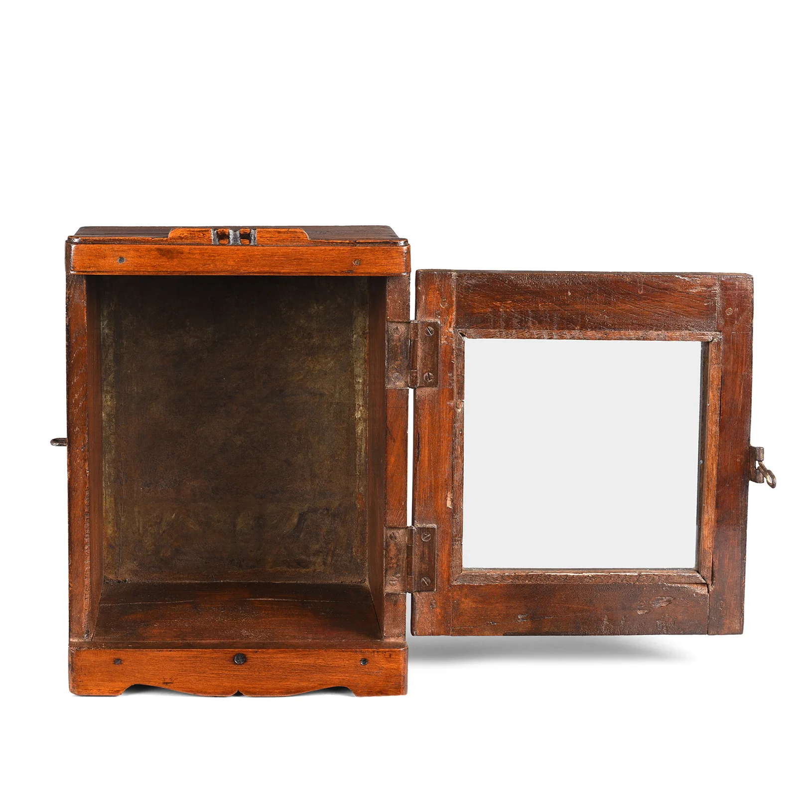 Teak Glazed Wall Cabinet - Ca 1930 - Image 4