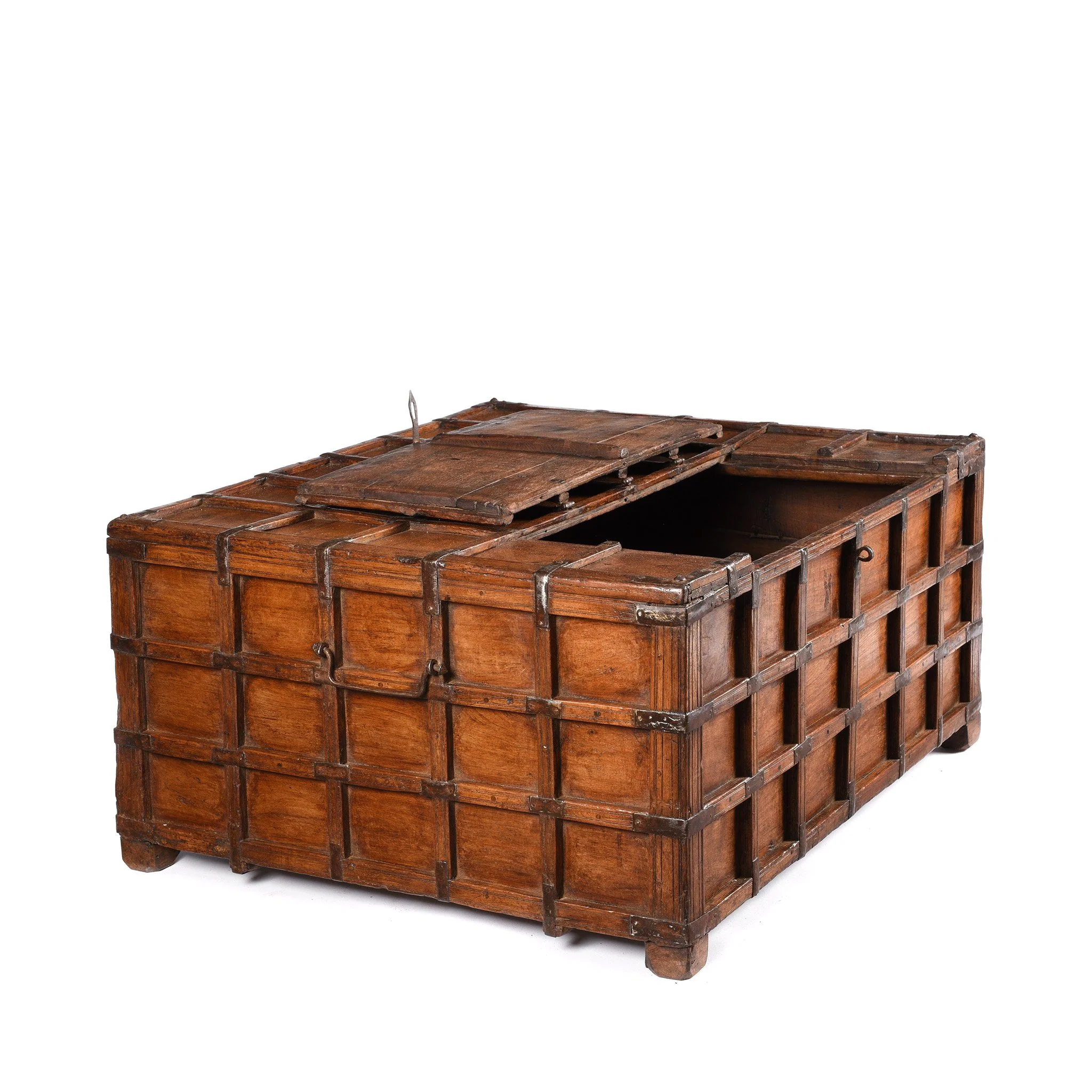 Teak Stick Box Coffee Table From Rajasthan - 19thC - Image 2
