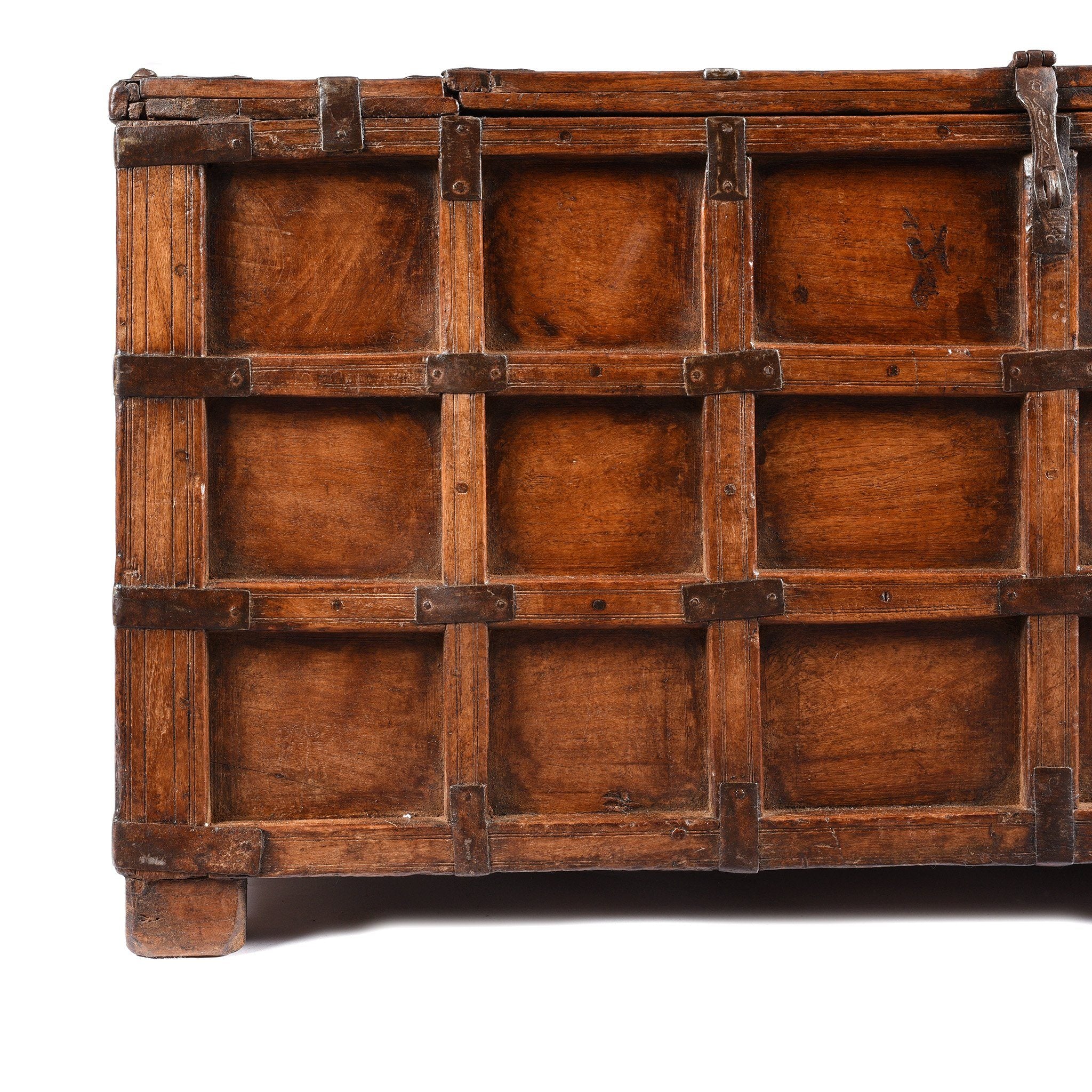 Teak Stick Box Coffee Table From Rajasthan - 19thC - Image 3