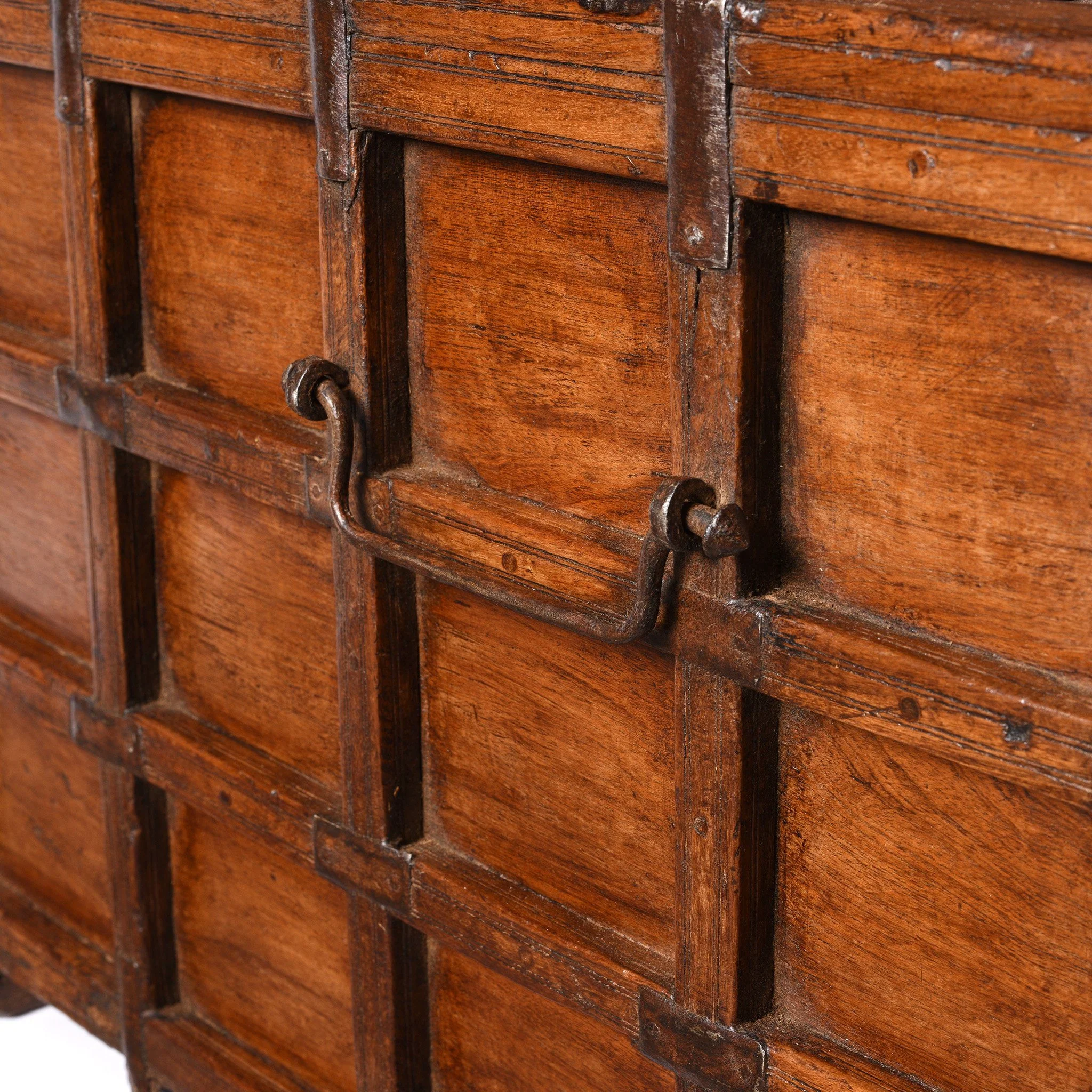 Teak Stick Box Coffee Table From Rajasthan - 19thC - Image 7
