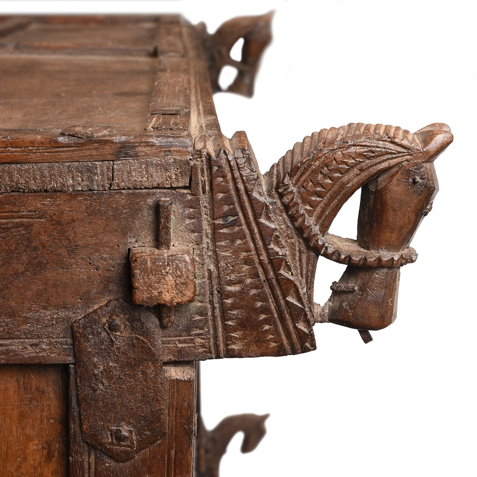 Teak Majus Dowry Chest From Saurashtra - 19th Century - Image 8