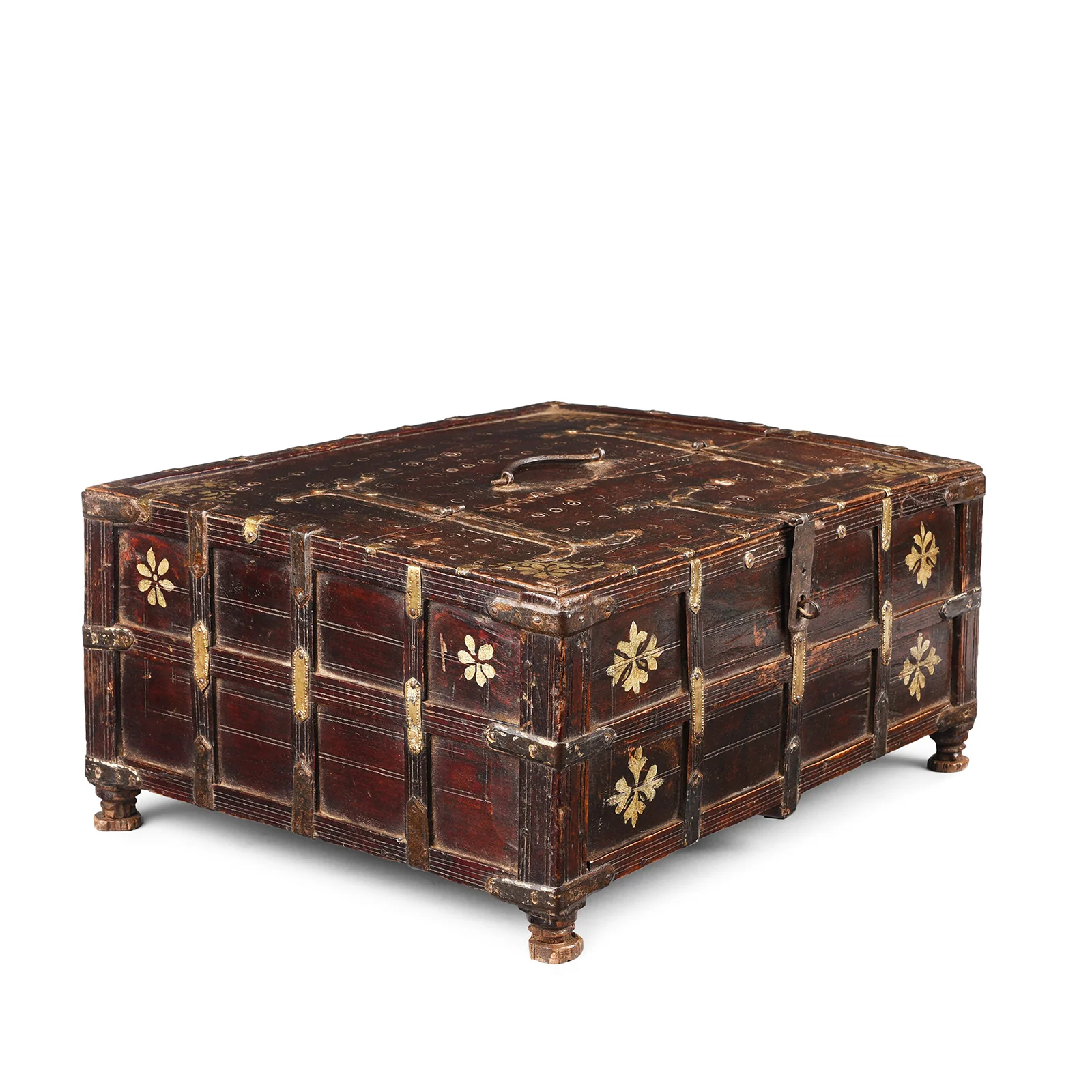 Teak Merchants Box From Rajasthan - 19th Century - Image 2