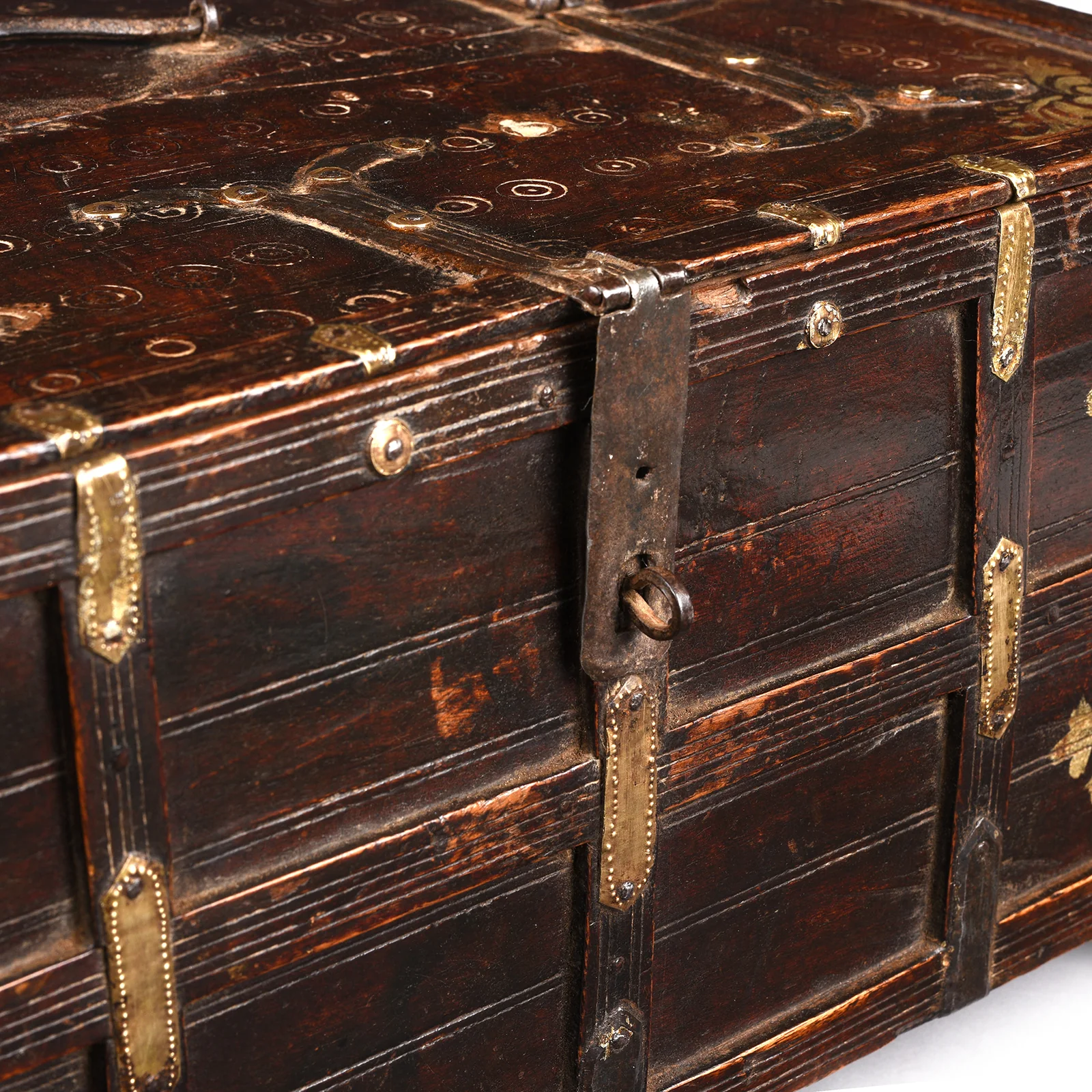 Teak Merchants Box From Rajasthan - 19th Century - Image 6