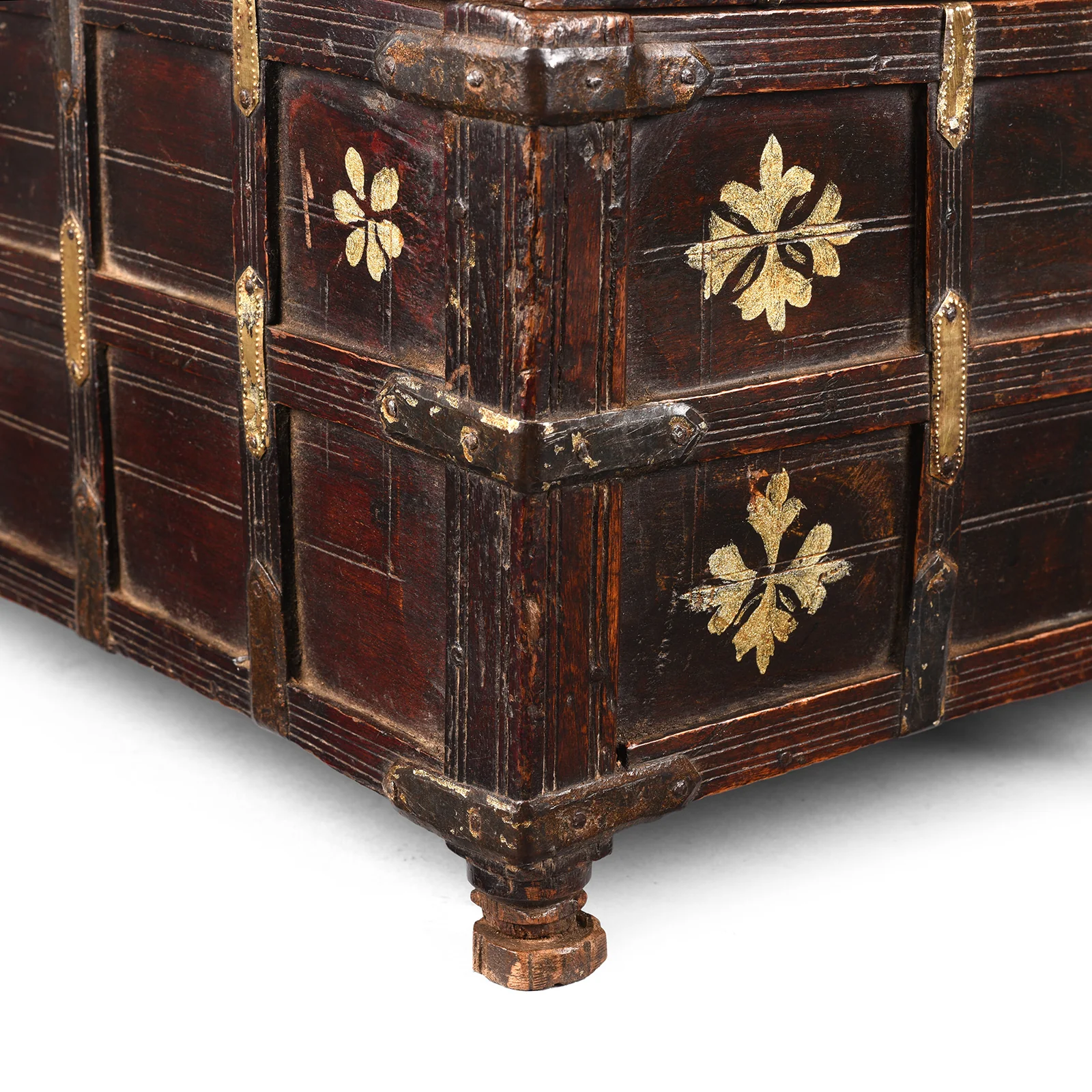 Teak Merchants Box From Rajasthan - 19th Century - Image 7