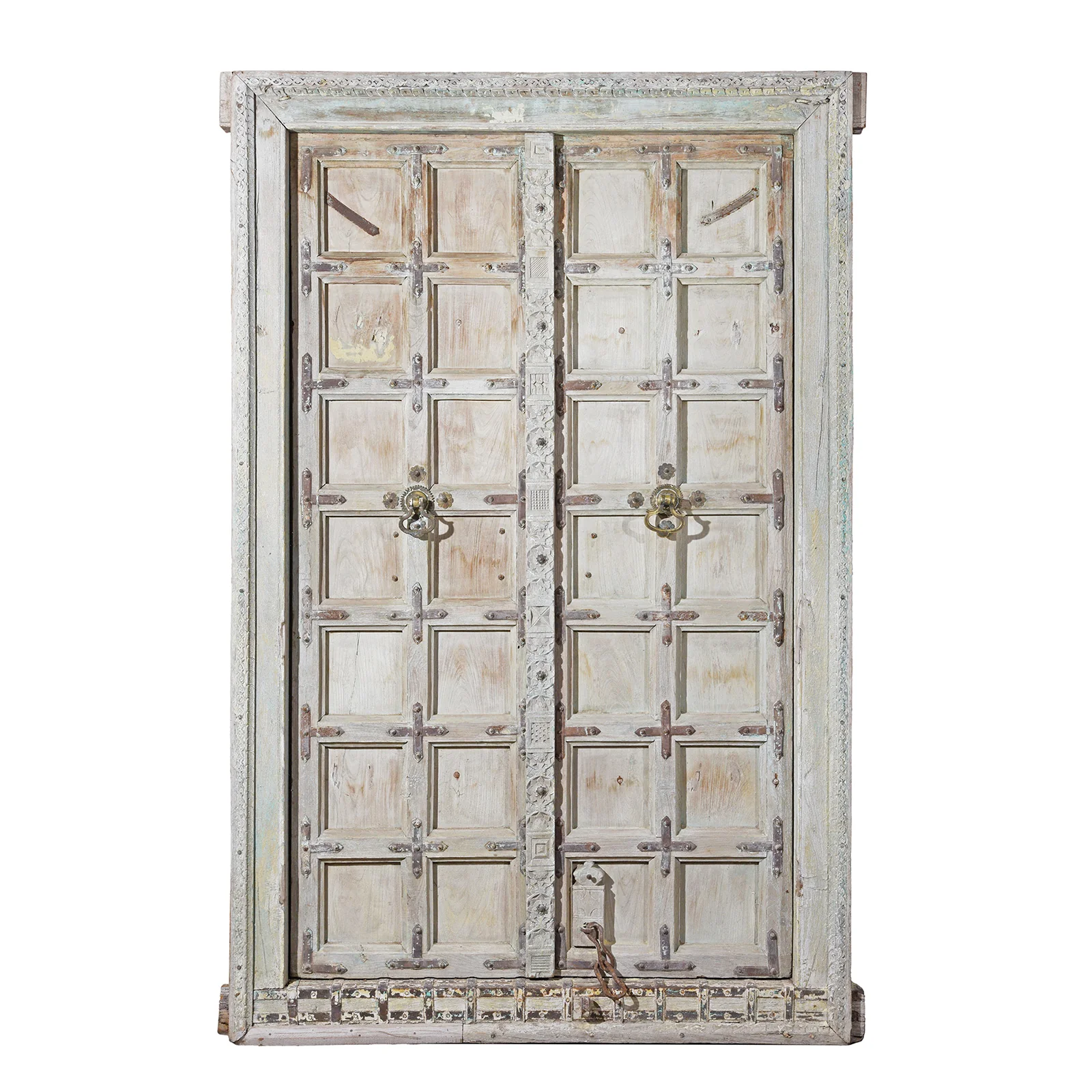 Indian Panelled Door & Frame From Gujarat - Circa 1900 - Image 2