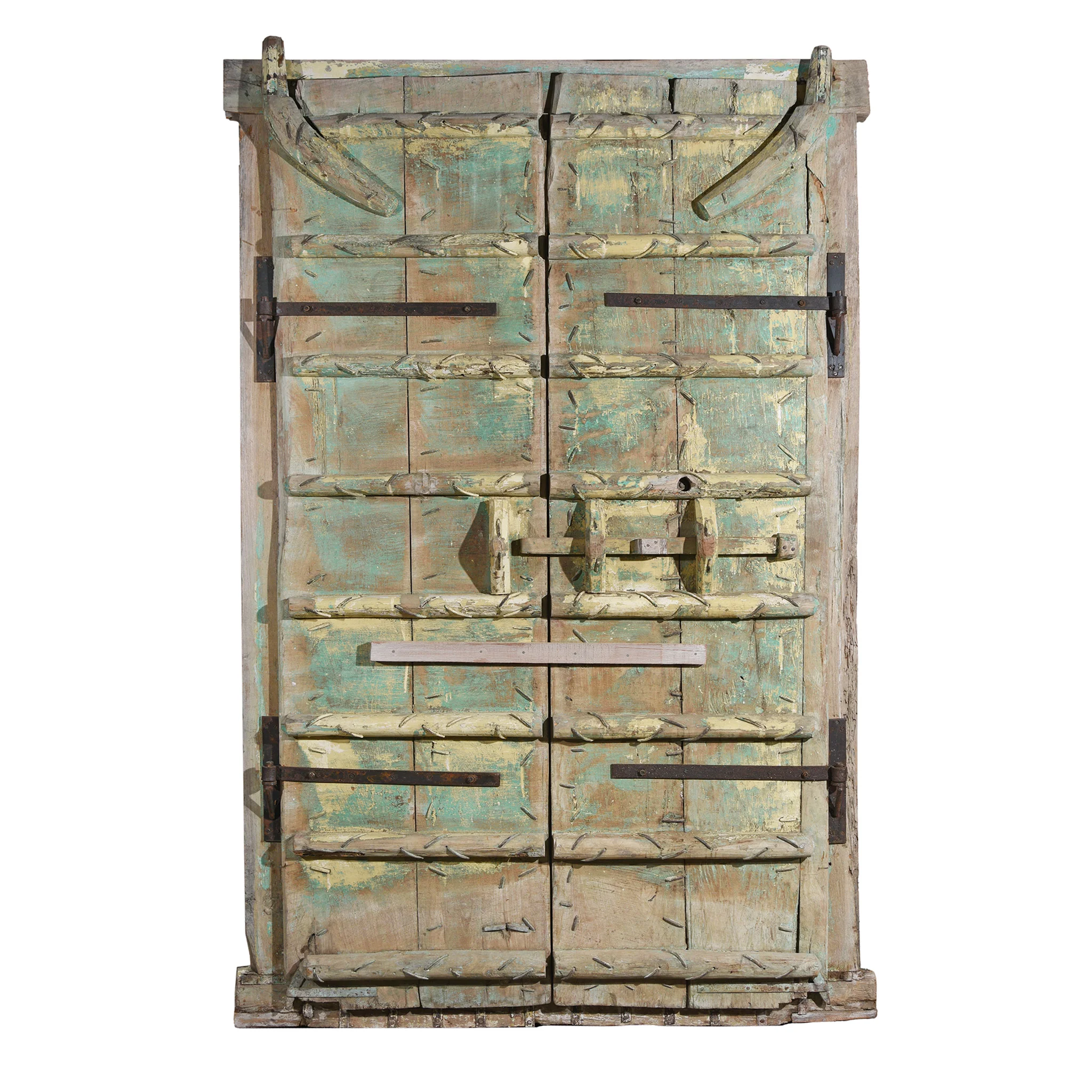 Indian Panelled Door & Frame From Gujarat - Circa 1900 - Image 3