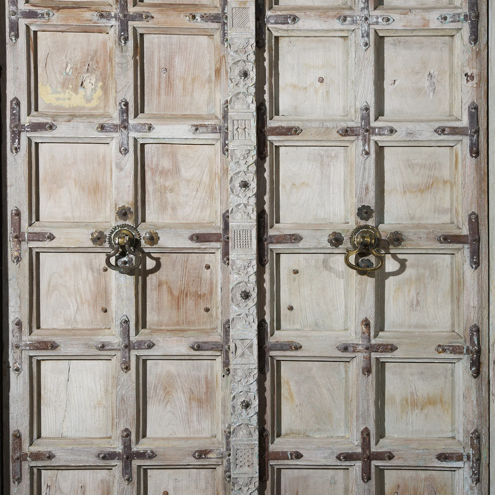 Indian Panelled Door & Frame From Gujarat - Circa 1900 - Image 4