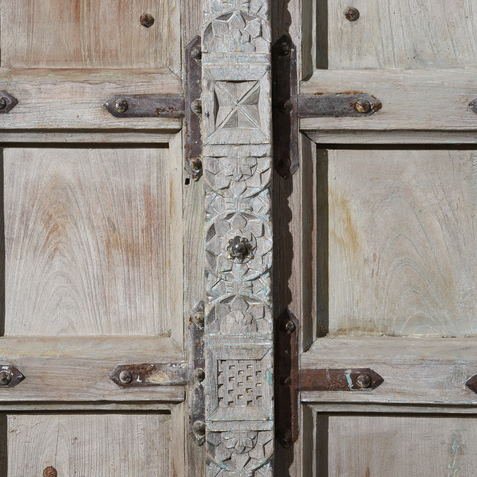 Indian Panelled Door & Frame From Gujarat - Circa 1900 - Image 6