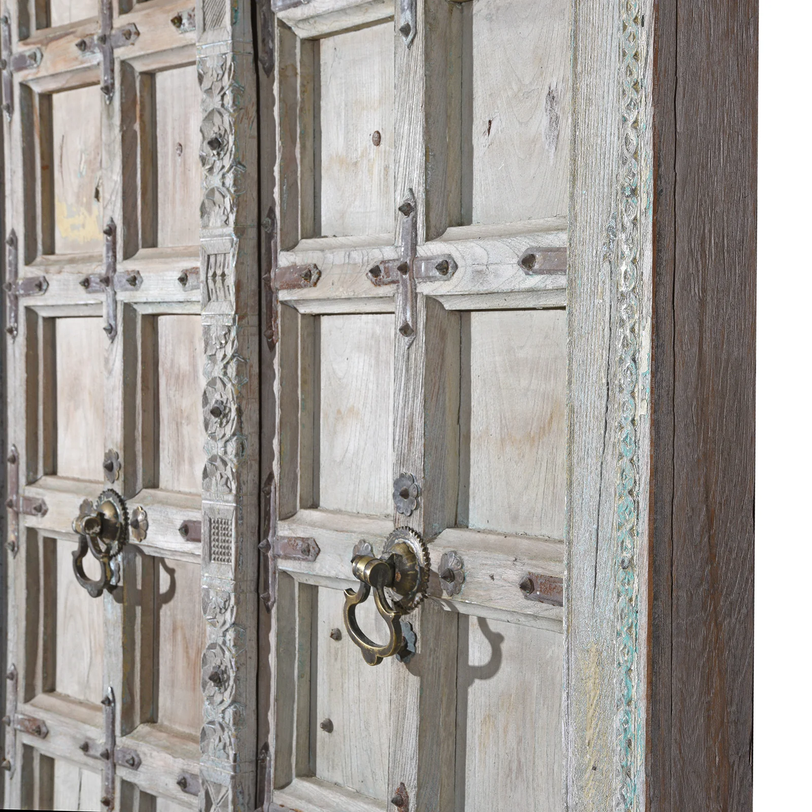 Indian Panelled Door & Frame From Gujarat - Circa 1900 - Image 8