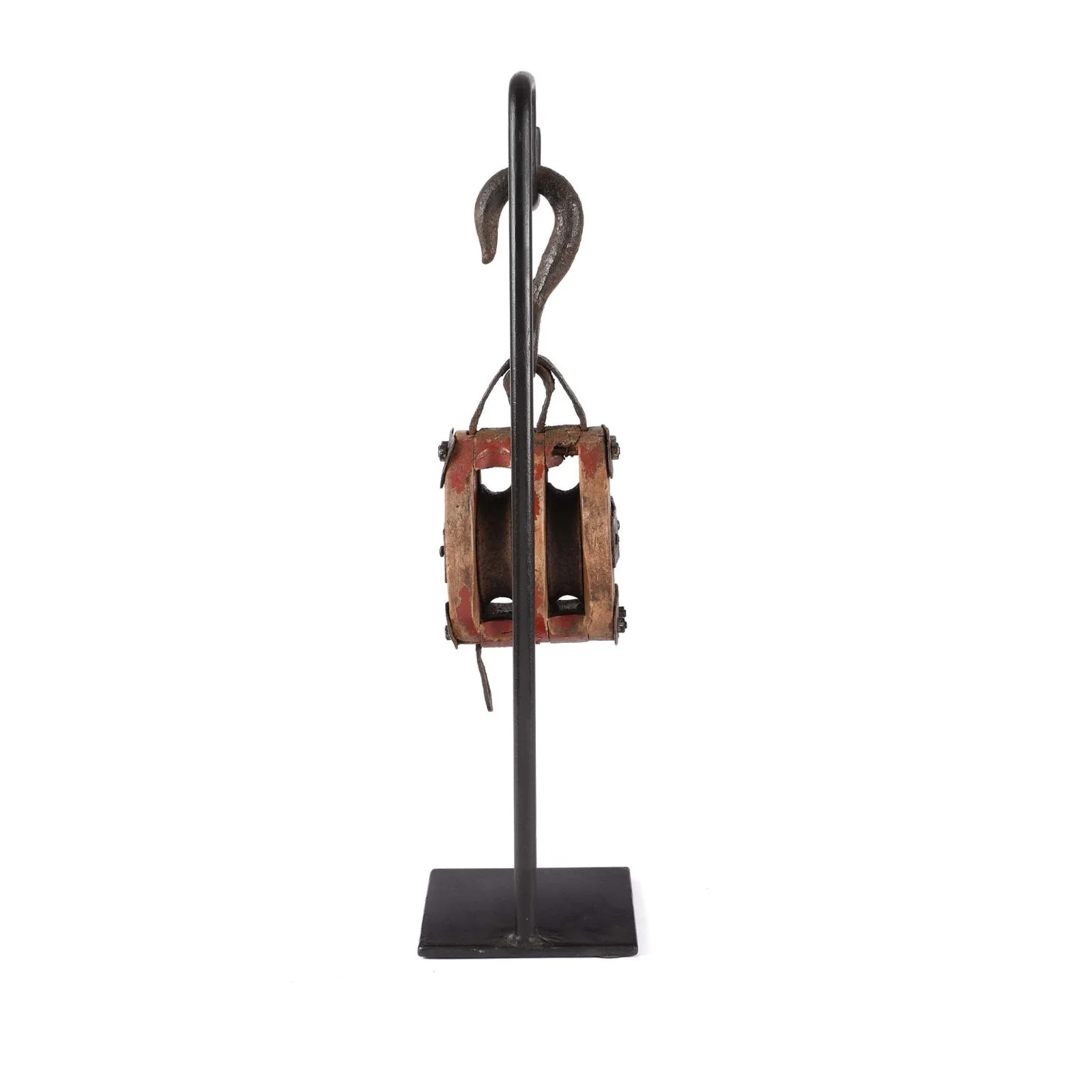 Old Teak Ships Pulley From Gujarat - Circa 1910 - Image 4