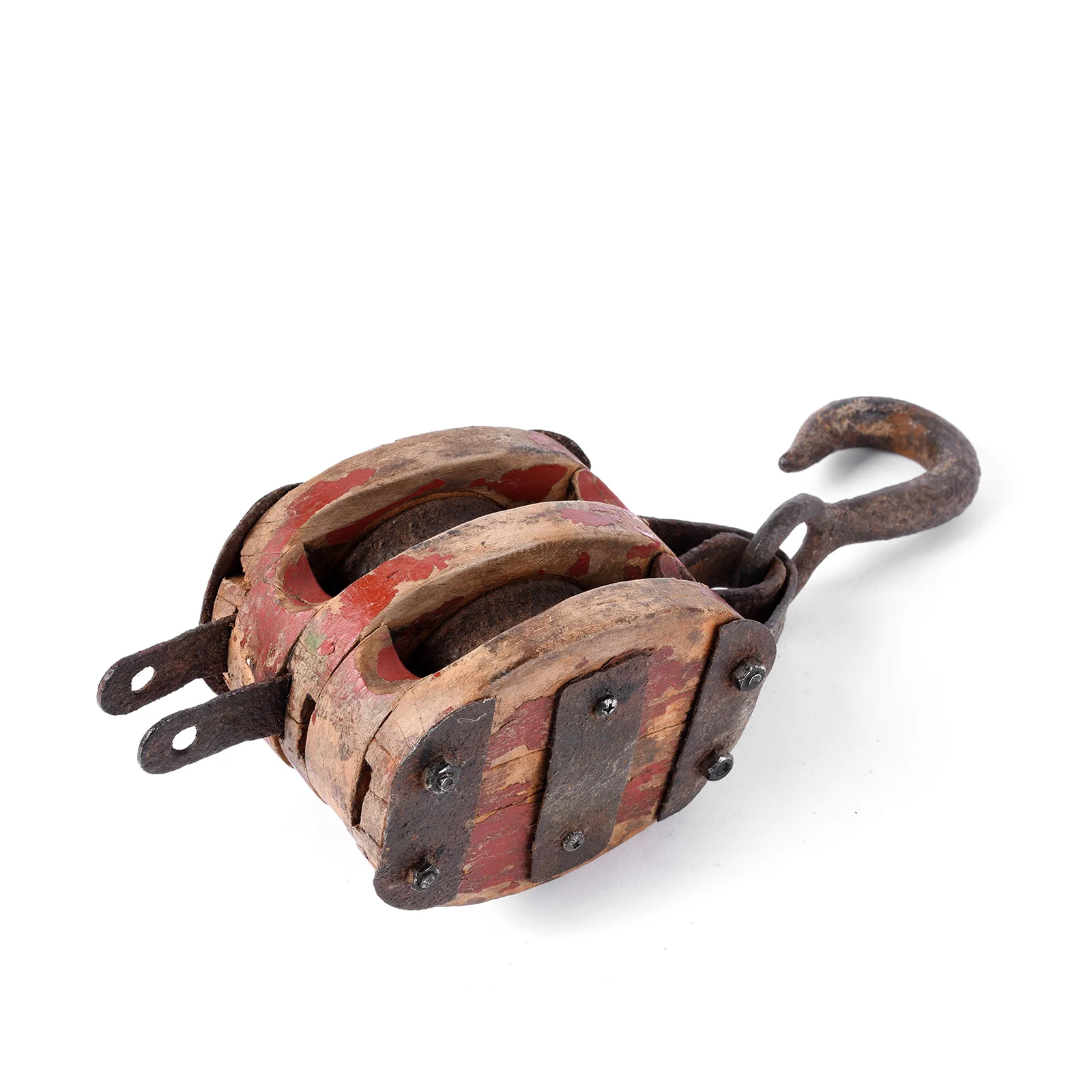 Old Teak Ships Pulley From Gujarat - Circa 1910 - Image 5