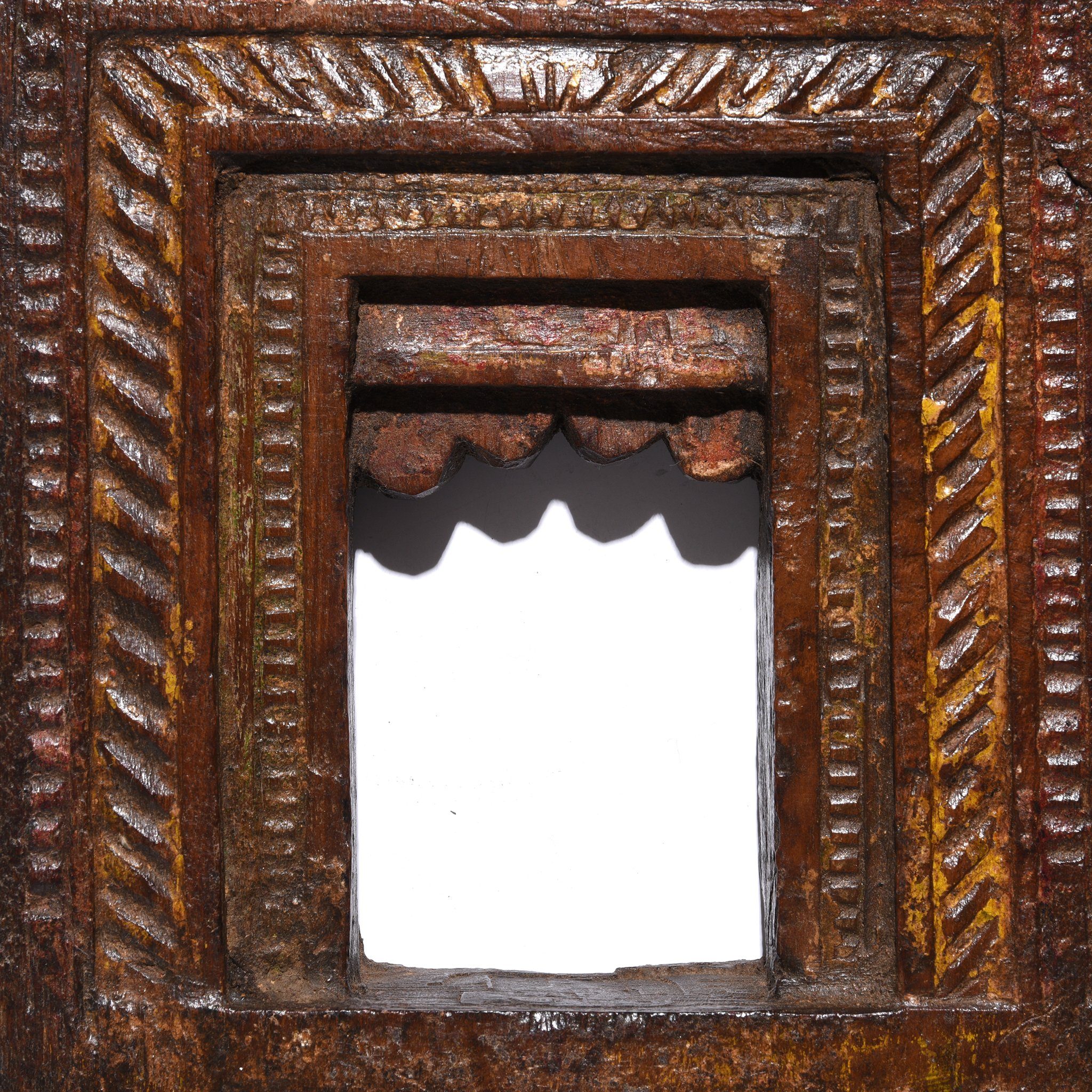 Carved Teak Votive Panel from Andra Pradesh - 19thC - Image 3