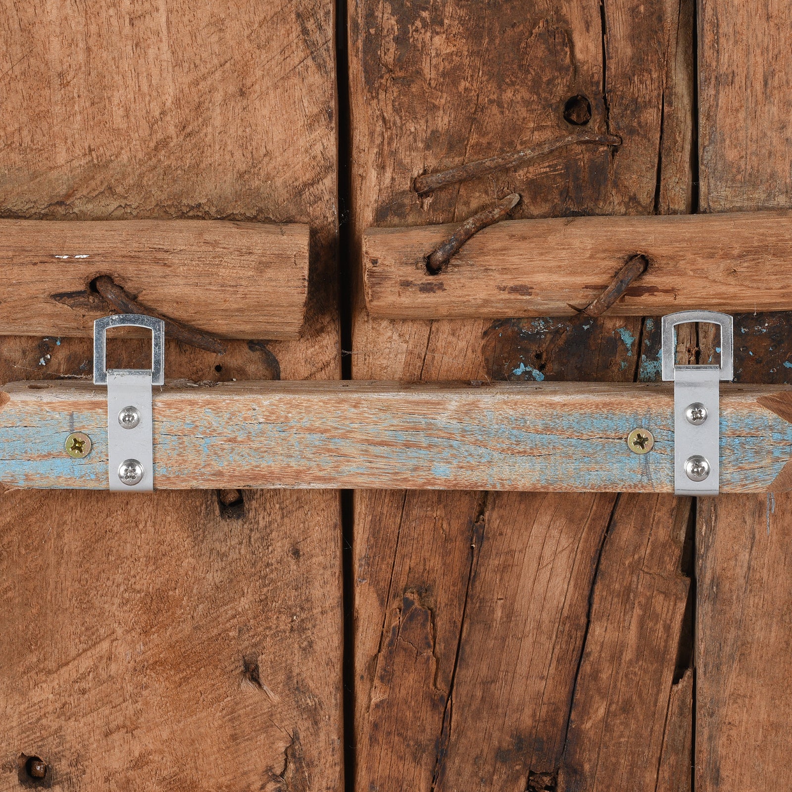 Teak Window Shutter From Madhya Pradesh - 19th Century - Image 6