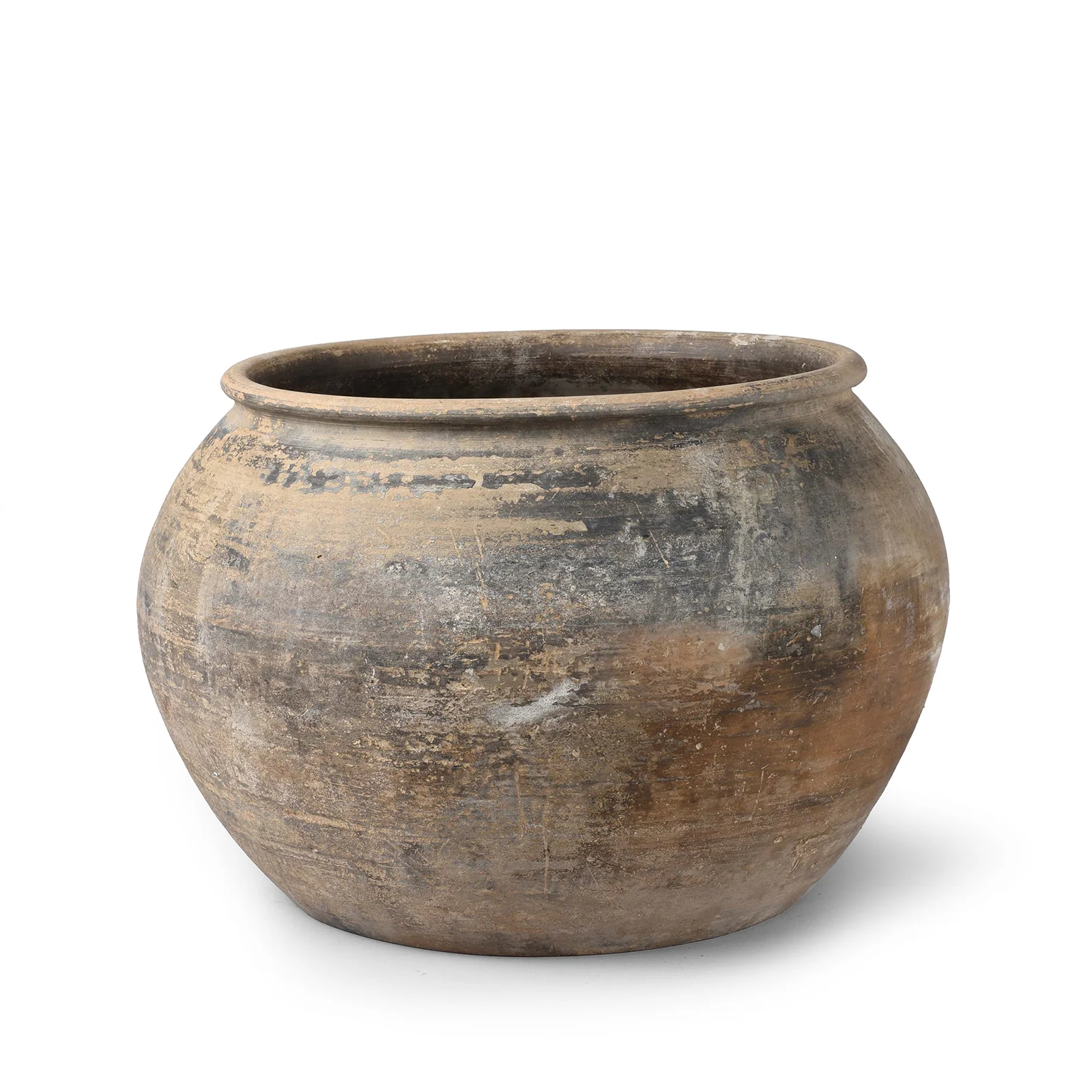 Terracotta Rice Storage Jar / Planter - 19th Century