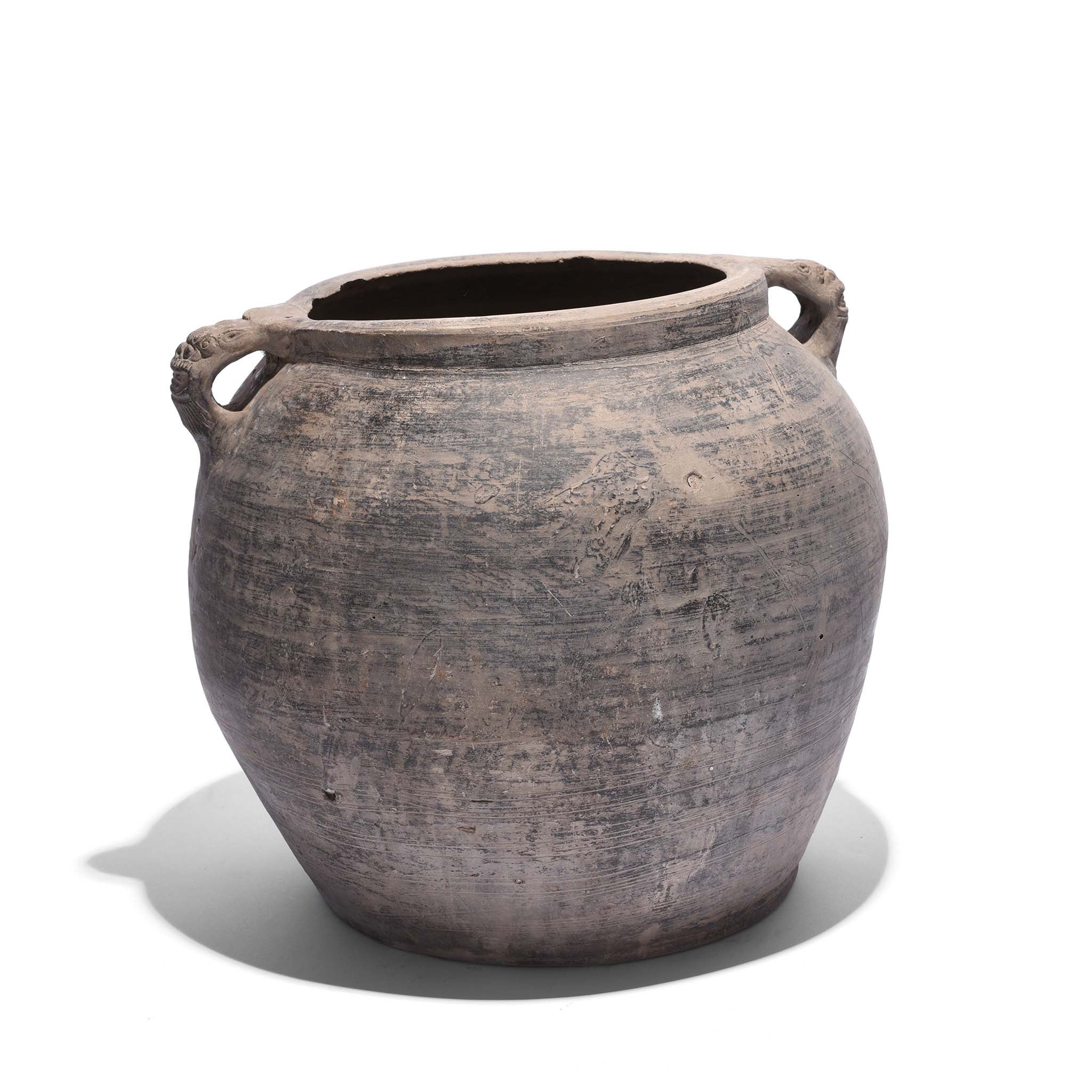 Terracotta Storage Jar From Shanxi -19thC