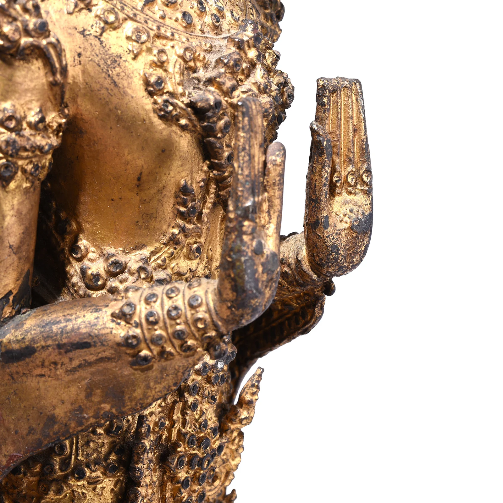 Gilt Thai Standing Buddha - Rattanakosin Era - 19th Century - Image 6