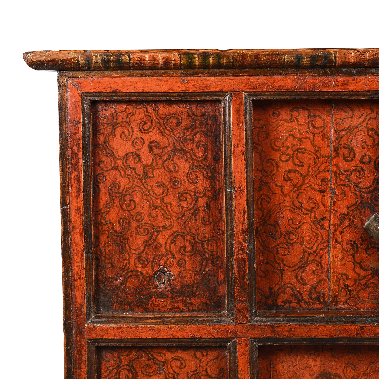 Tibetan Altar Cabinet With Original Painting - 19thC - Image 2
