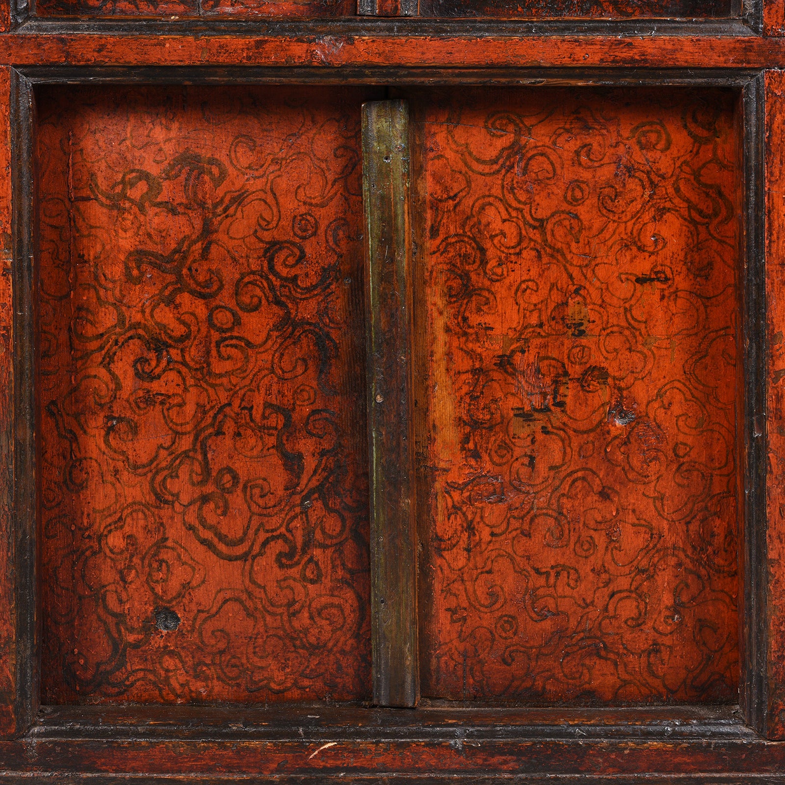 Tibetan Altar Cabinet With Original Painting - 19thC - Image 6