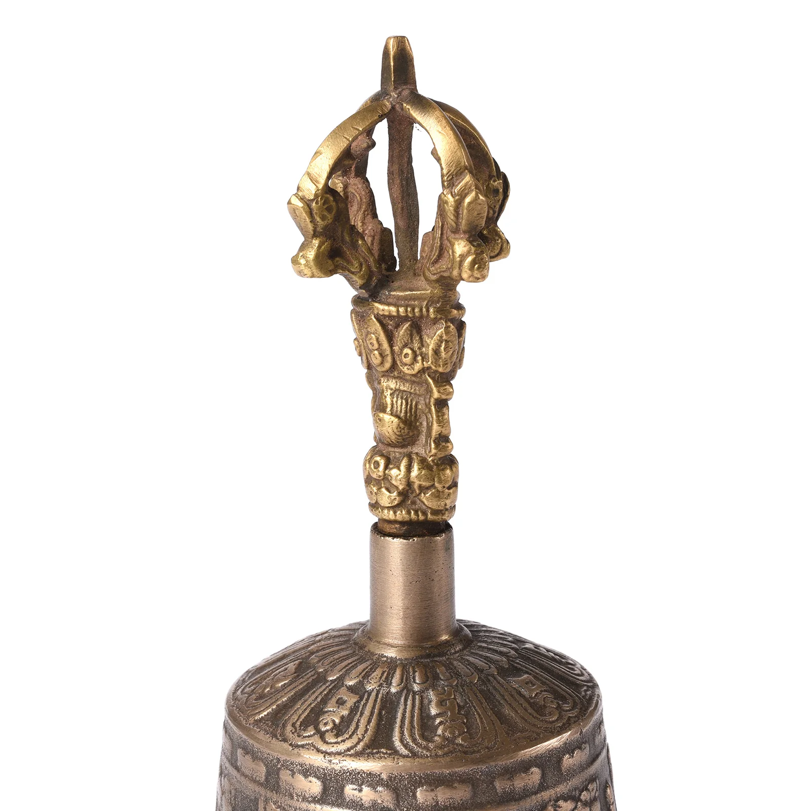 Tibetan Brass  Bell - Reproduction of Traditional design - Image 4