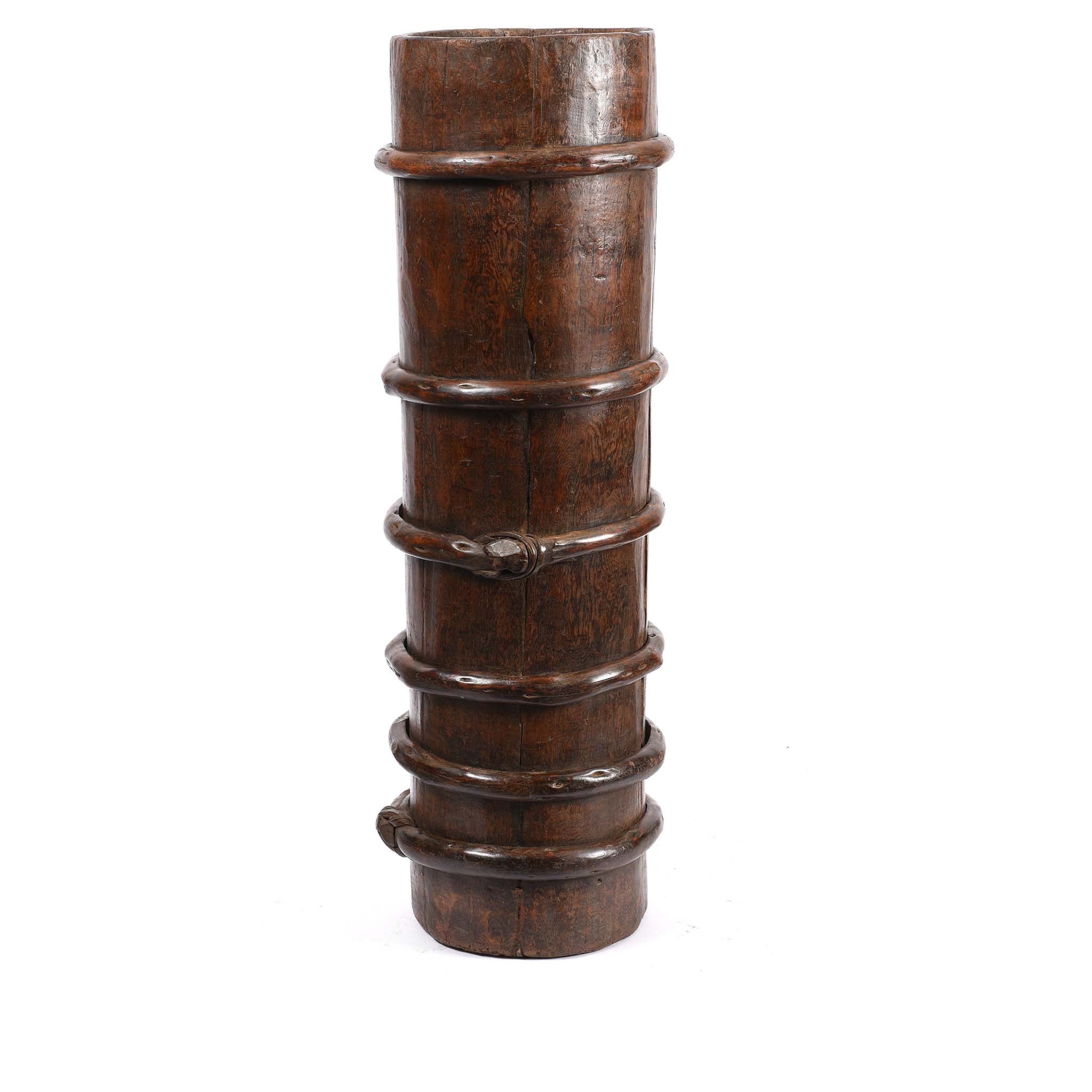 Tibetan Butter Churn - Willow & Pine - 19thC - Image 3