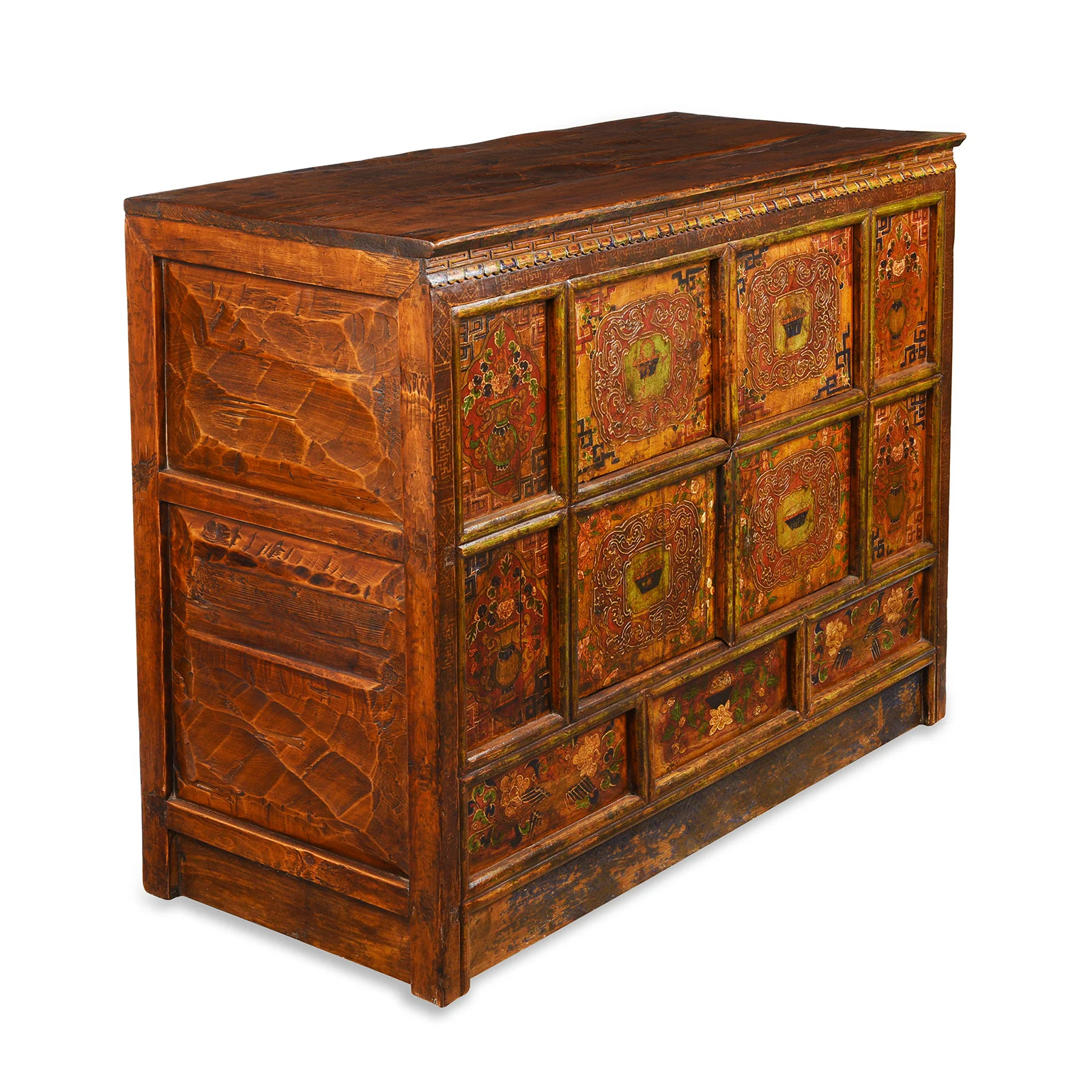 Tibetan Painted Altar Cabinet -  Ca 1900 - Image 4