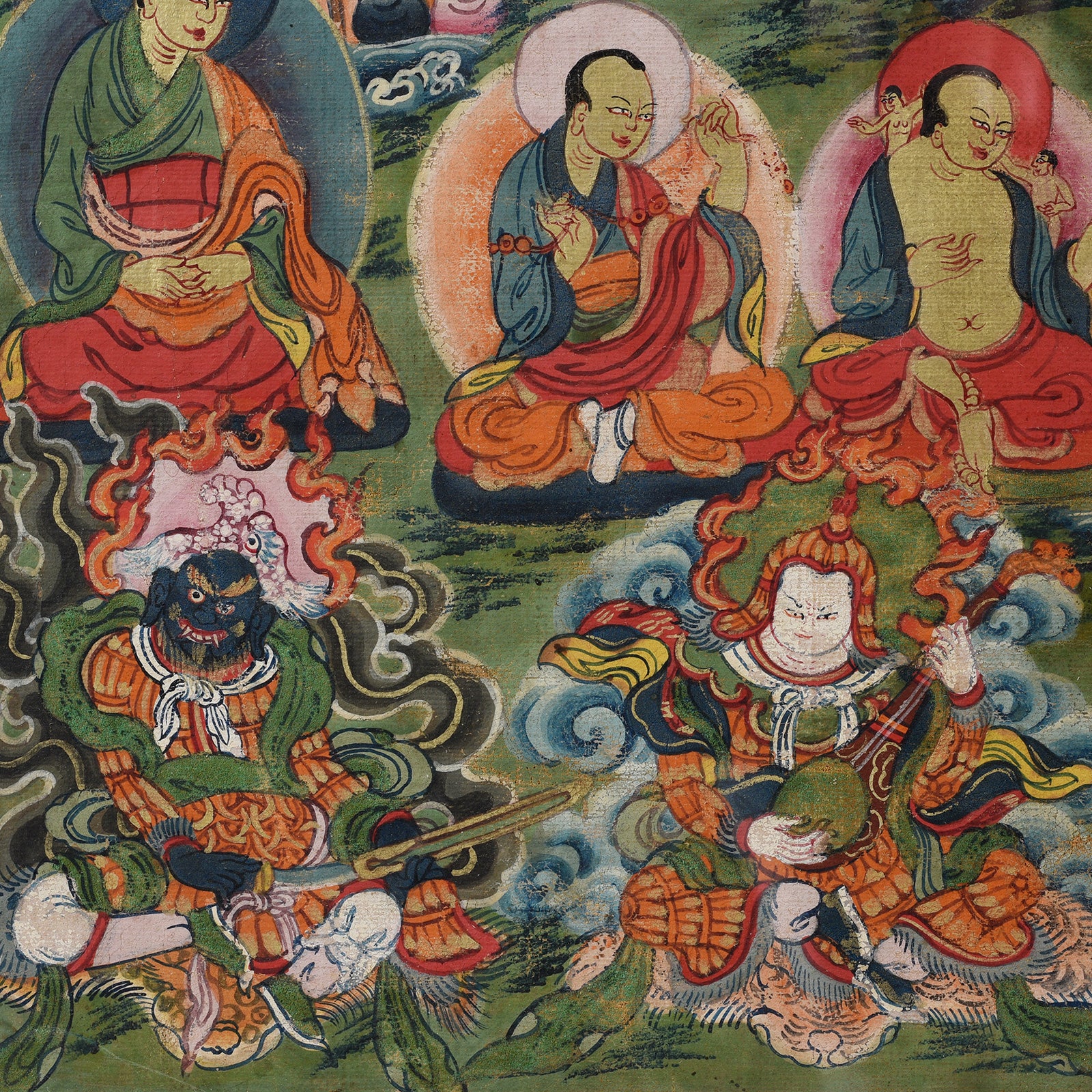 Tibetan Thangka 19th Century - Image 7