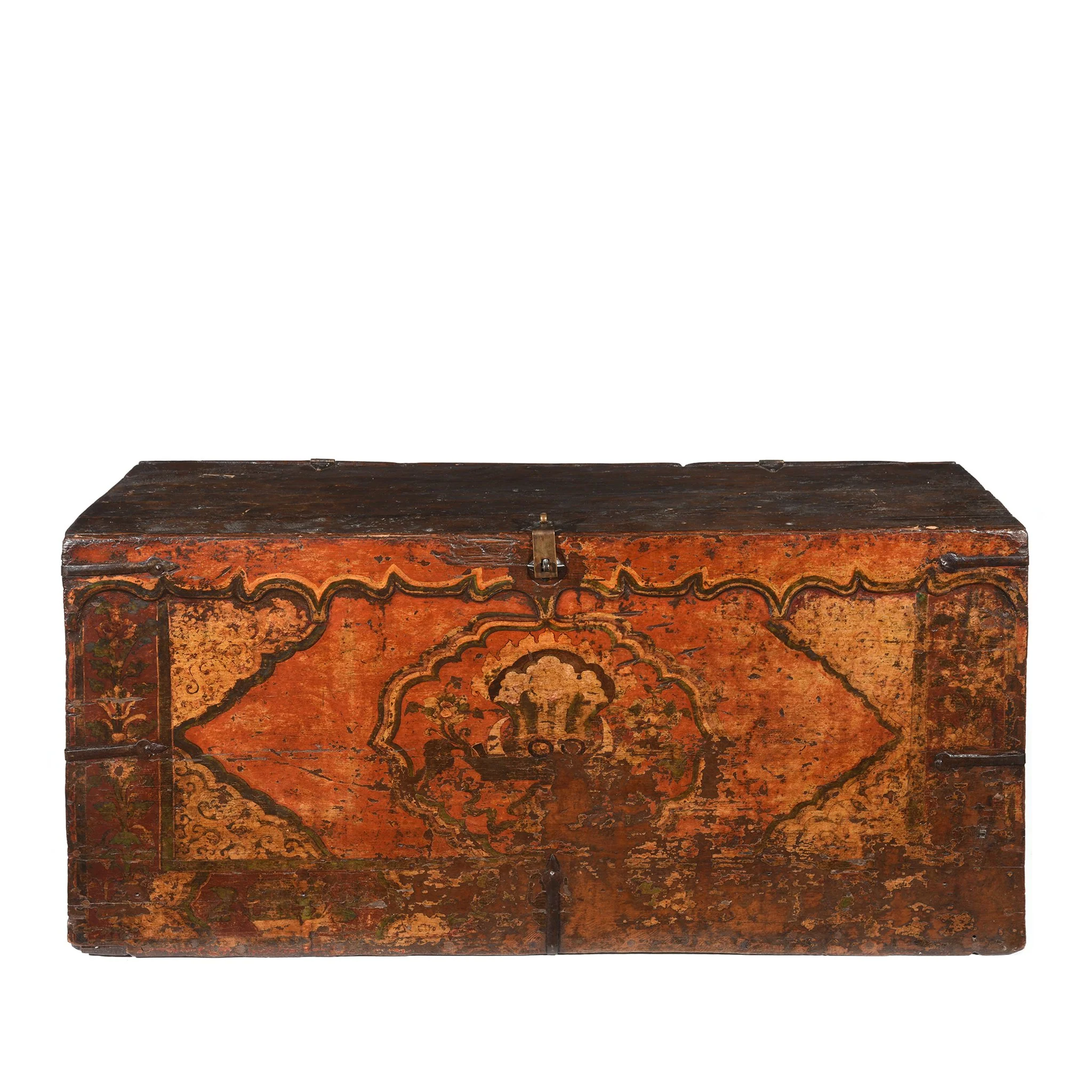 Lhoka Trunk From Southern Tibet - 18th Century