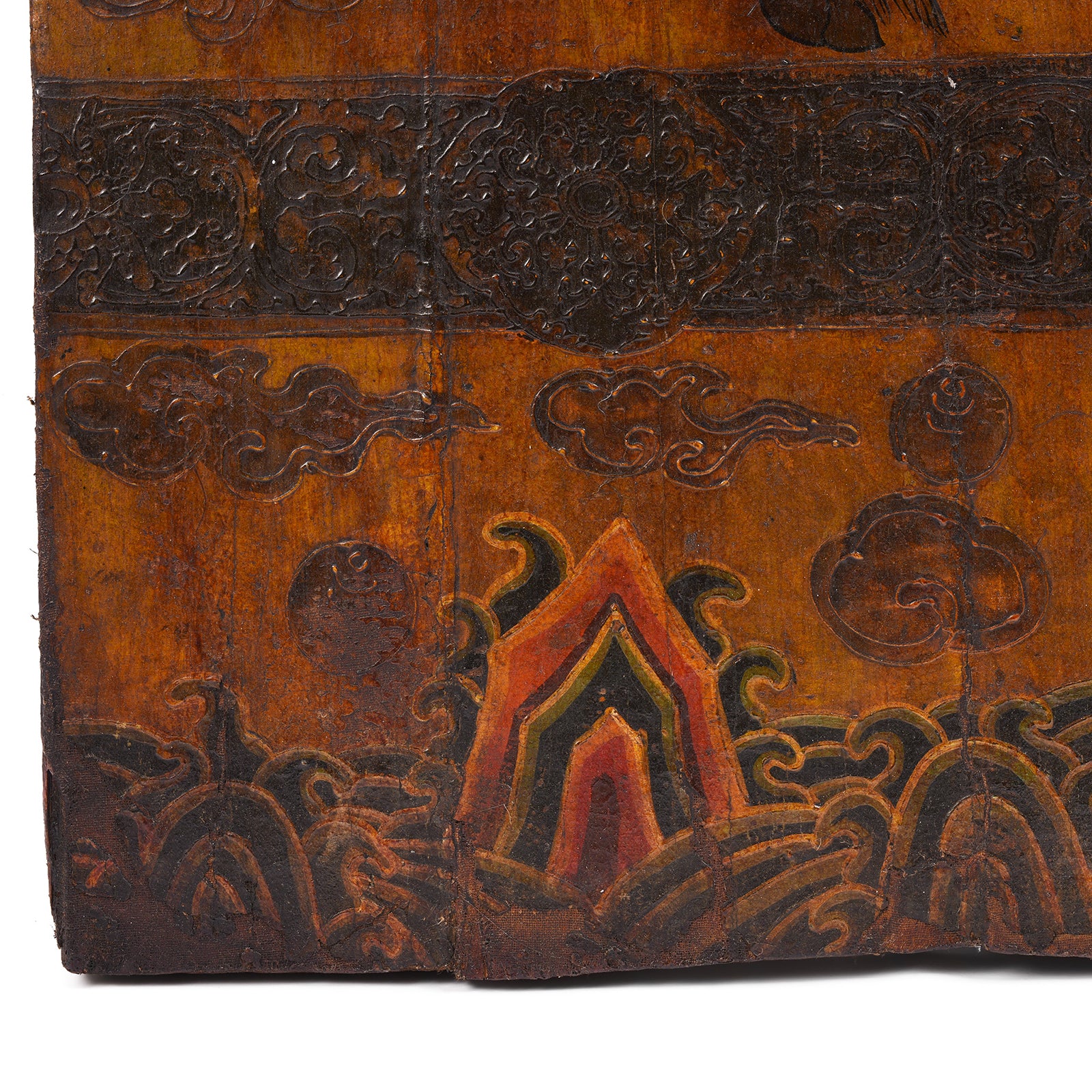 Tibetan Yak Door With Original Paint - Ca 1930 - Image 5