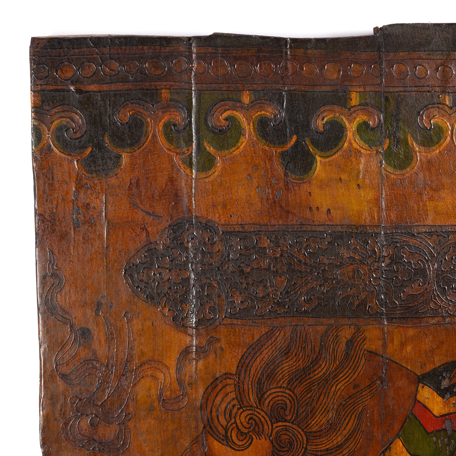 Tibetan Yak Door With Original Paint - Ca 1930 - Image 7