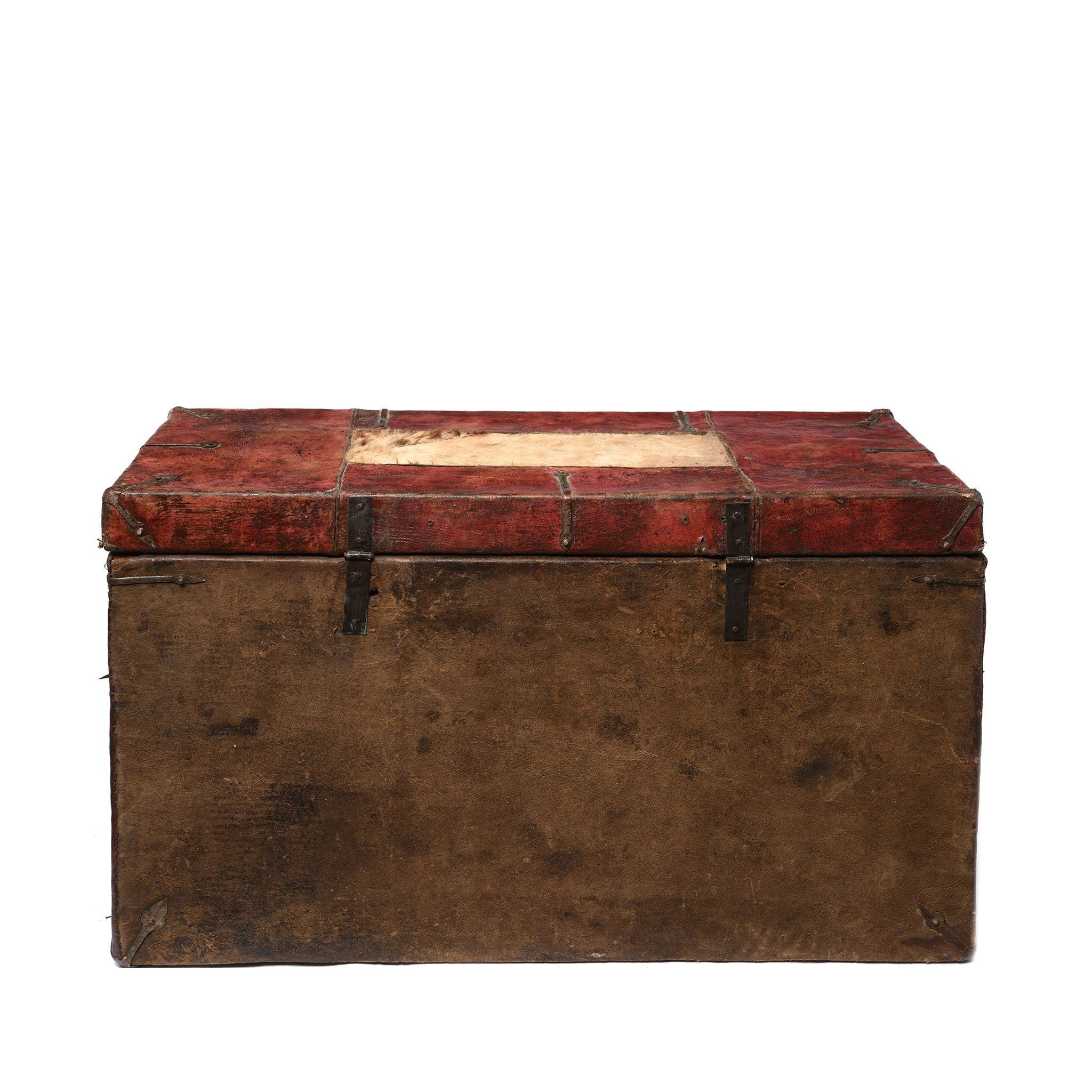 Tibetan Yak Leather Trunk from Tibet - 19thC - Image 7
