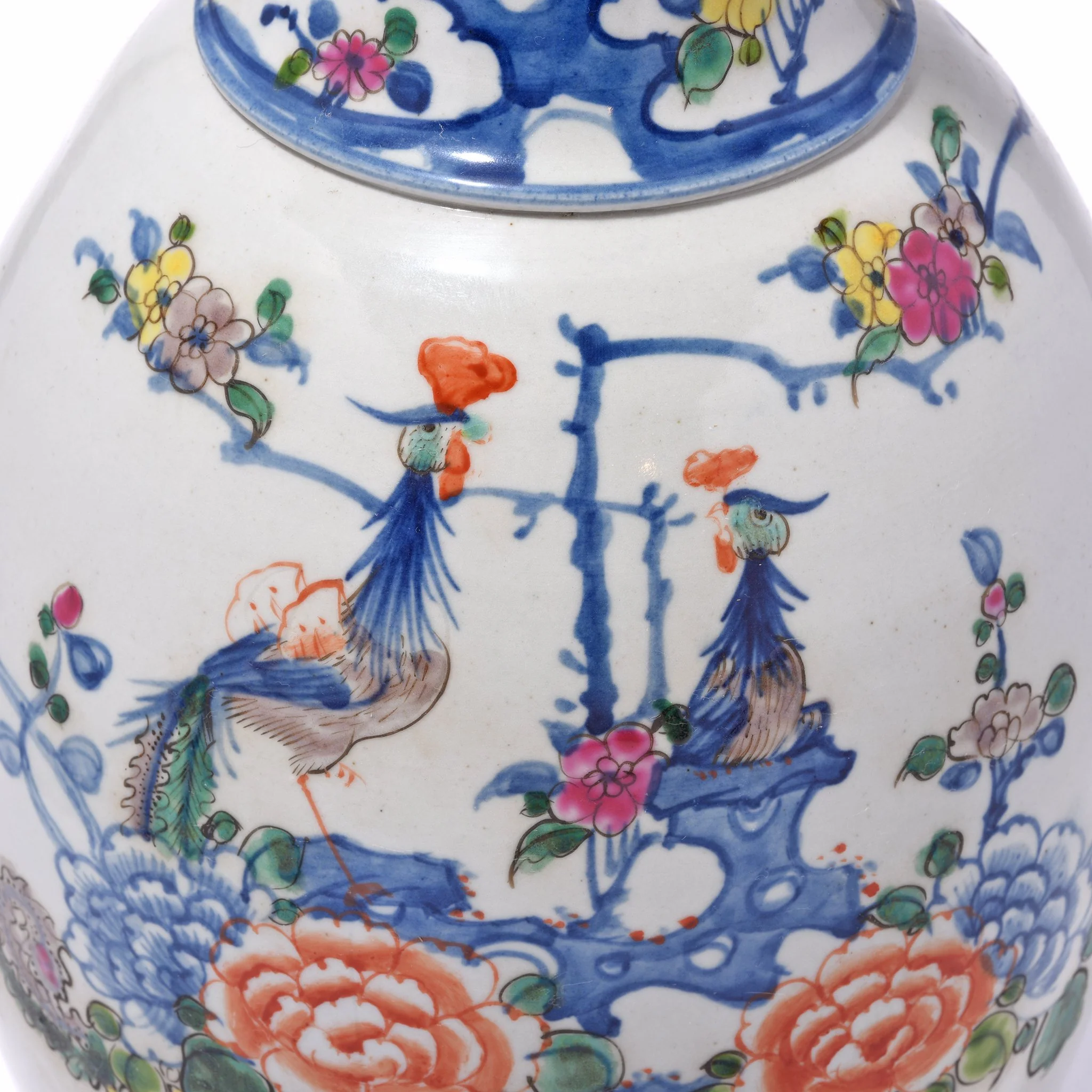 Transitional Wucai Porcelain Liuyeping Vase - Image 4