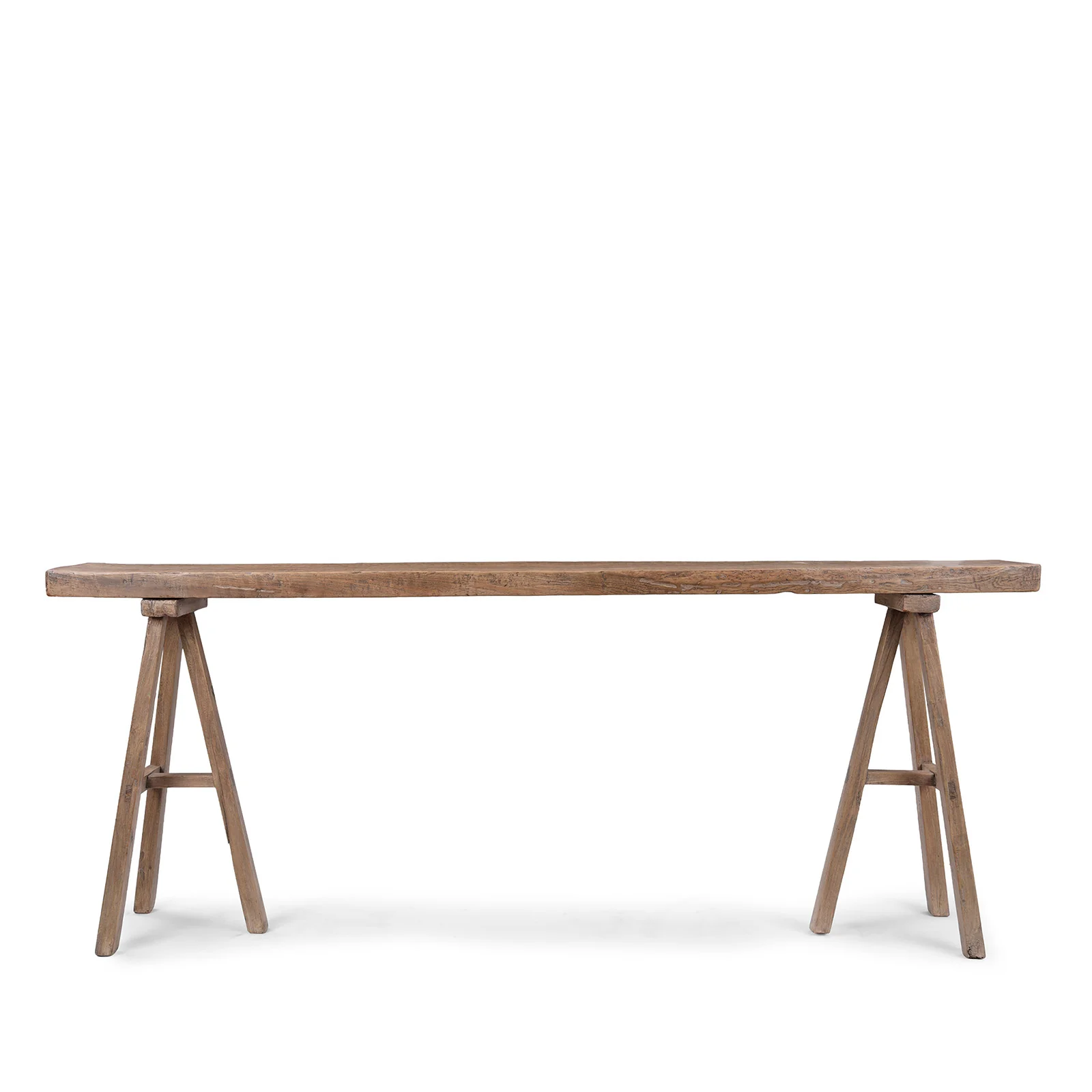 Trestle Console Table Made From Old Walnut