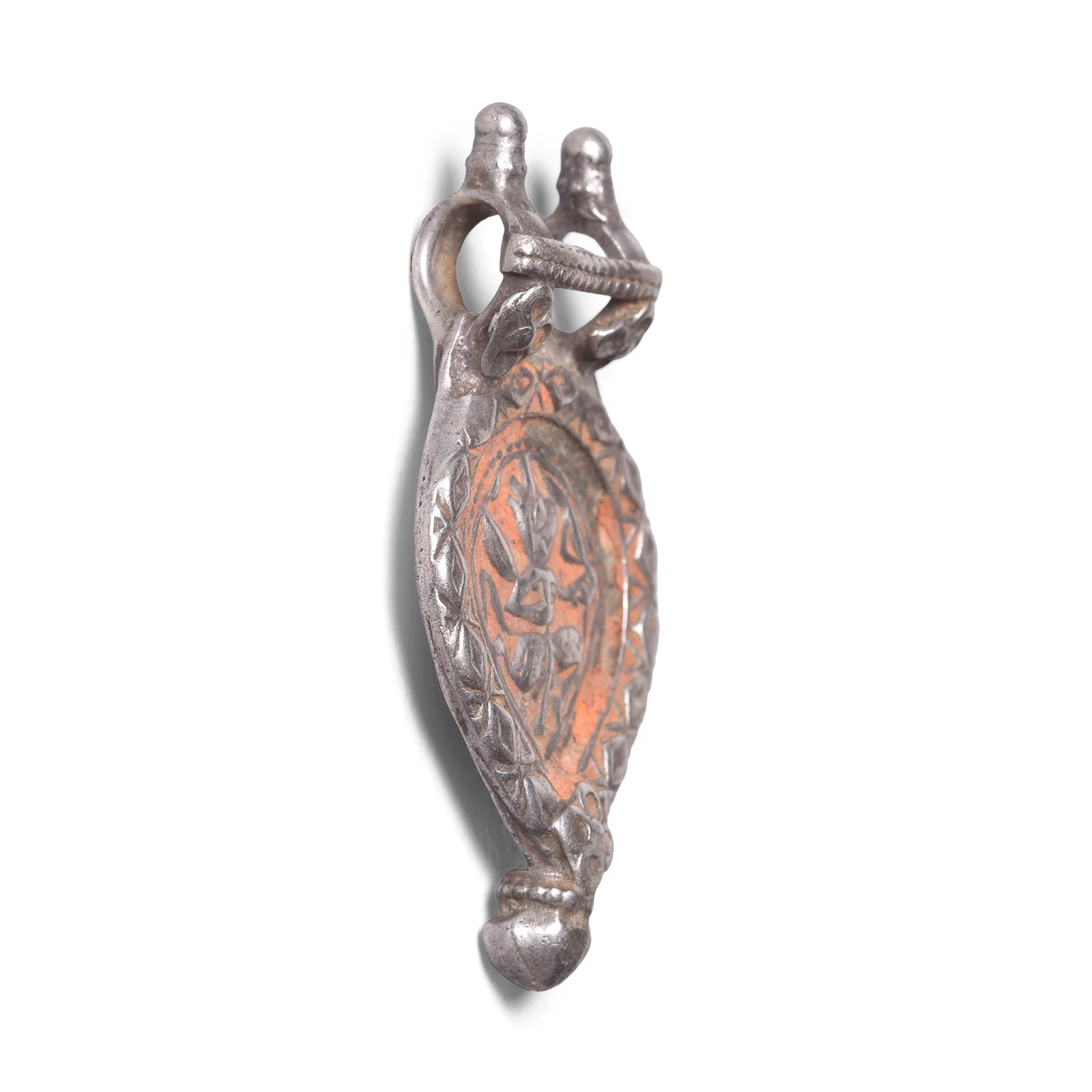 Indian Tribal Silver Amulet Depicting Hanuman - 19th Century - Image 2