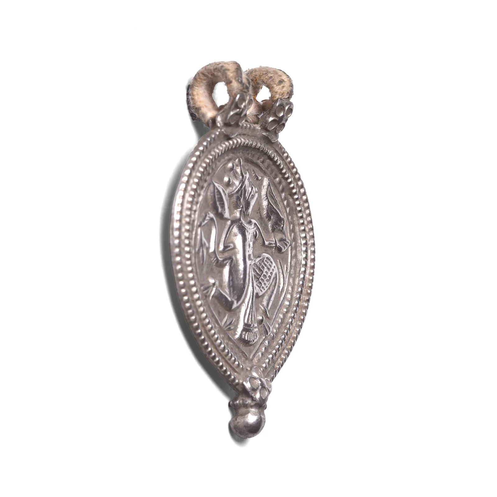 Indian Tribal Silver Hanuman Amulet - 19th Century - Image 2