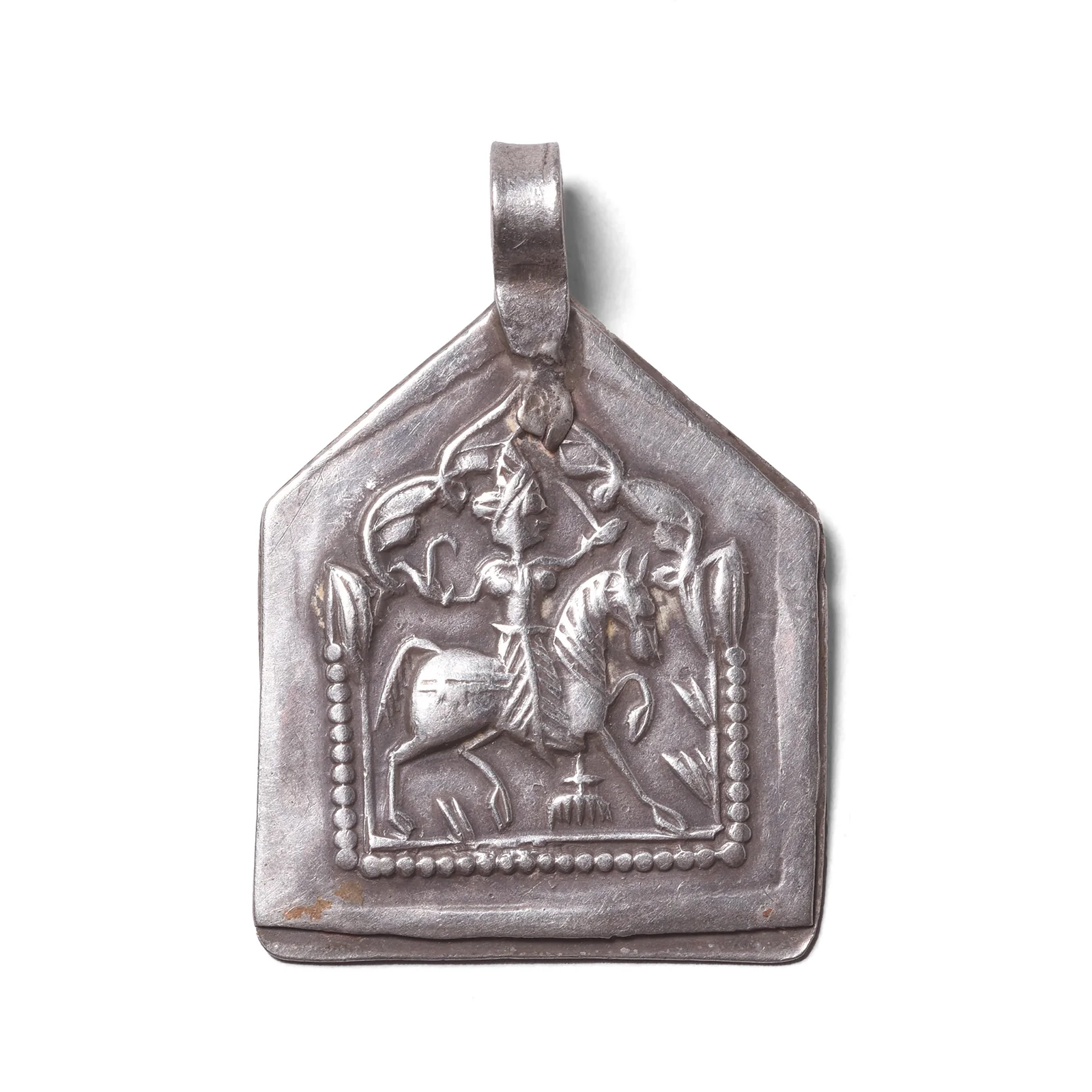 Tribal Silver Bhumiya Raj Amulet - 19th Century