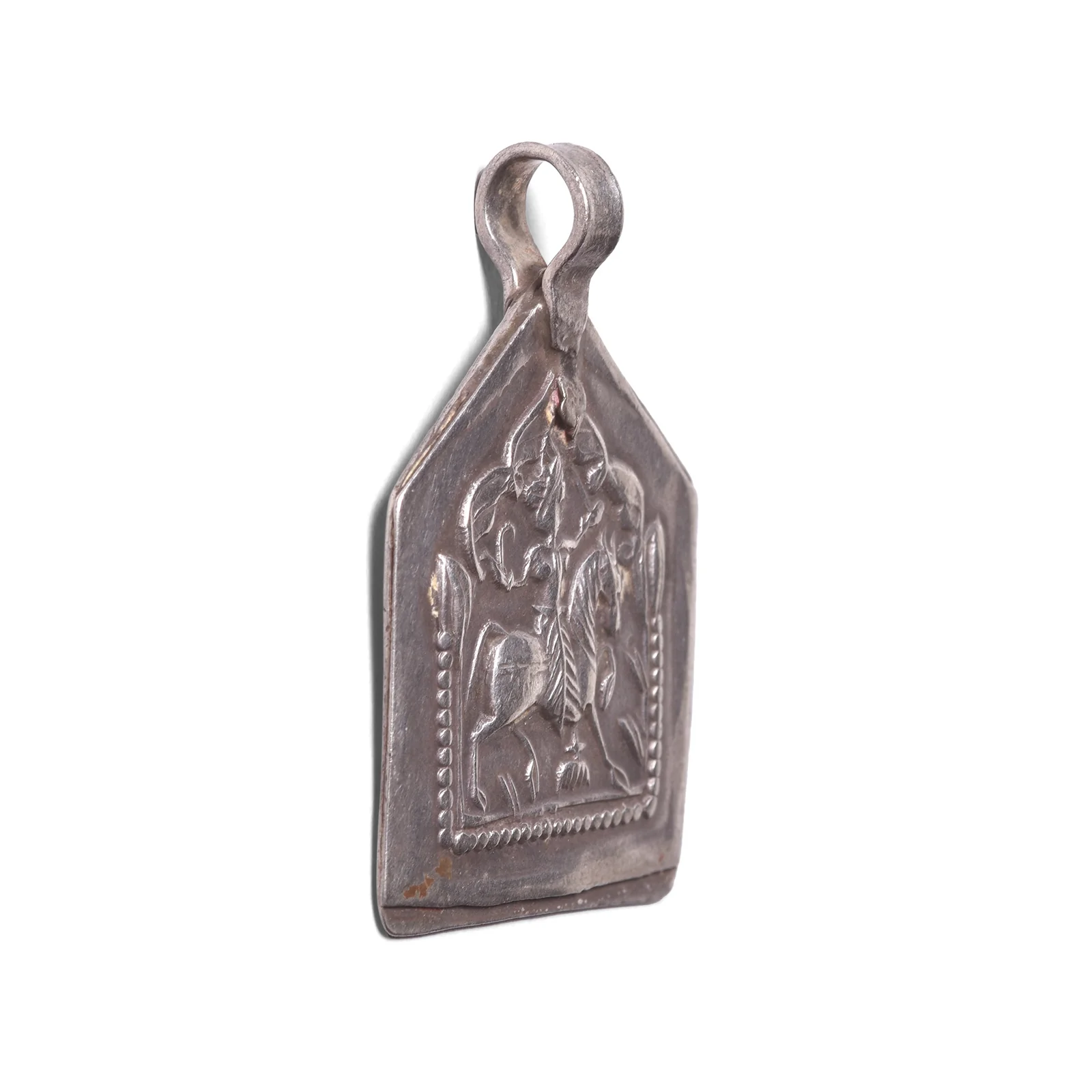 Tribal Silver Bhumiya Raj Amulet - 19th Century - Image 2