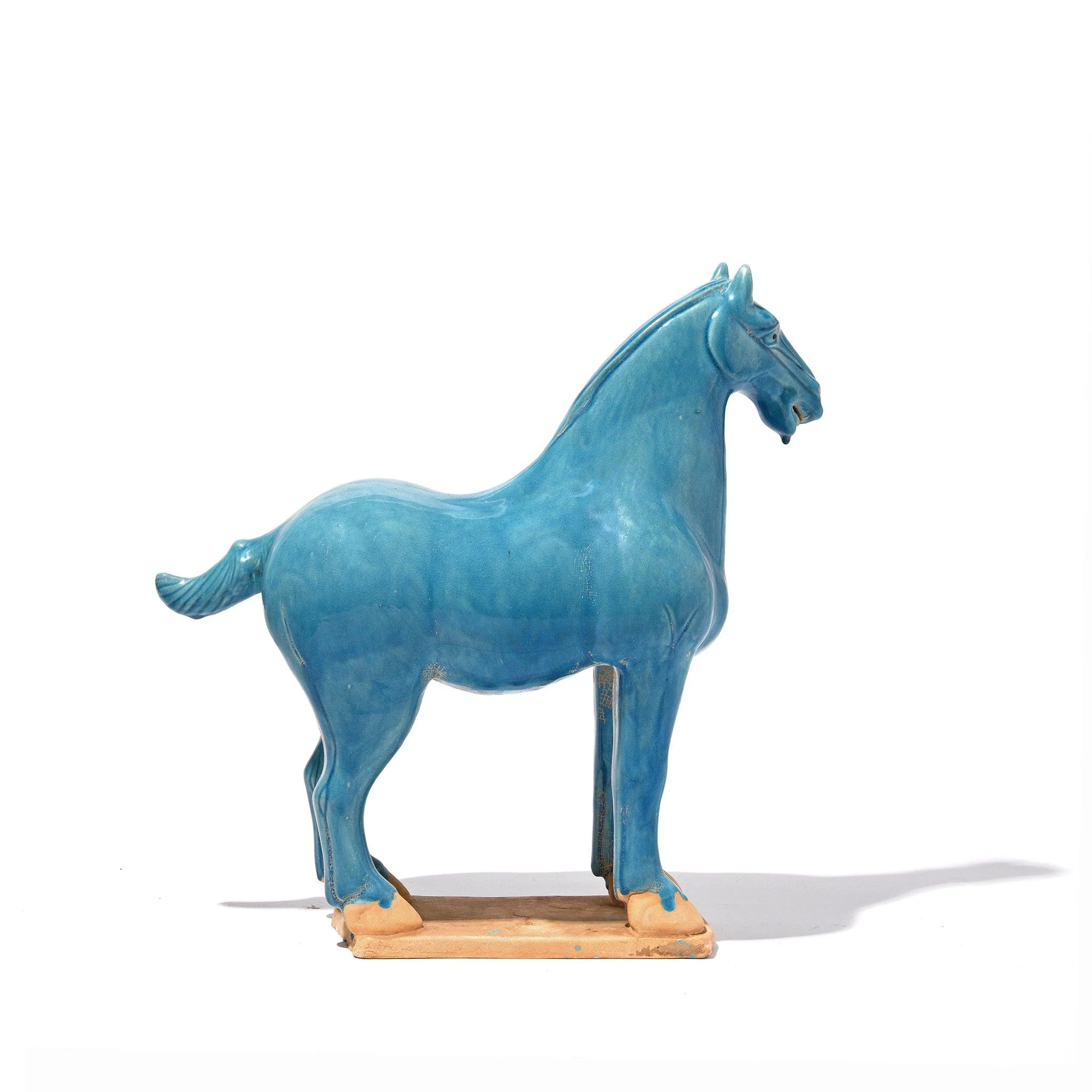 Turquoise Glazed Terracotta Tang Horse Statue - Image 9