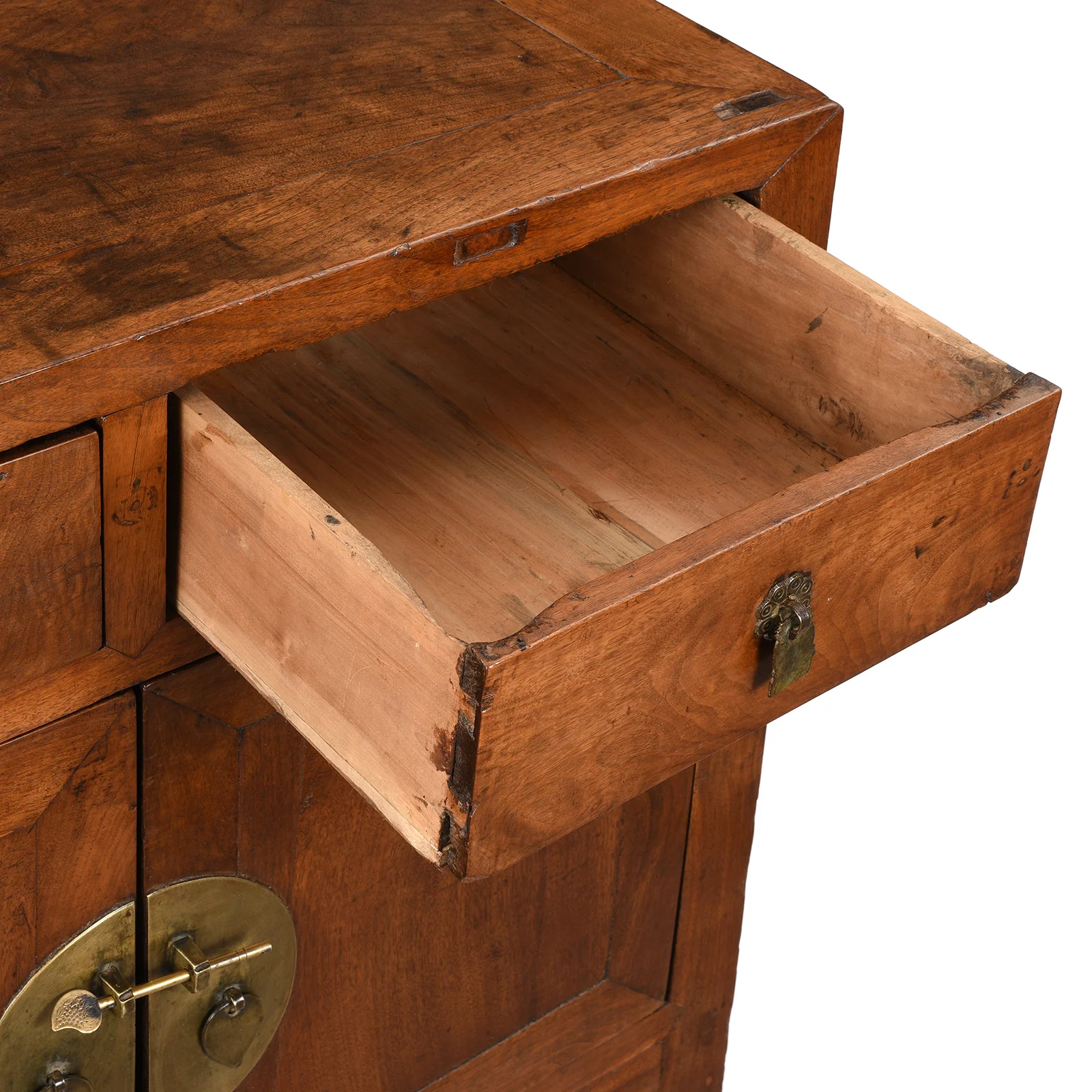 Two Drawer Walnut Side Cabinet From Shanxi - 19th Century - Image 6