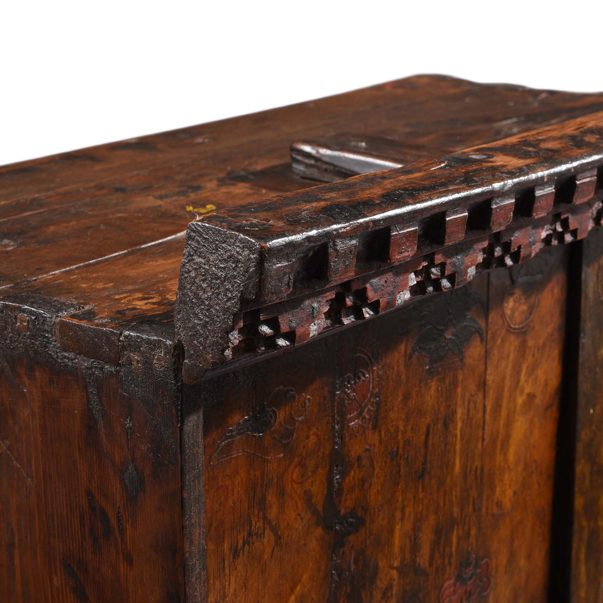 Painted Torkham Cabinet From Tibet - 18thC - Image 14