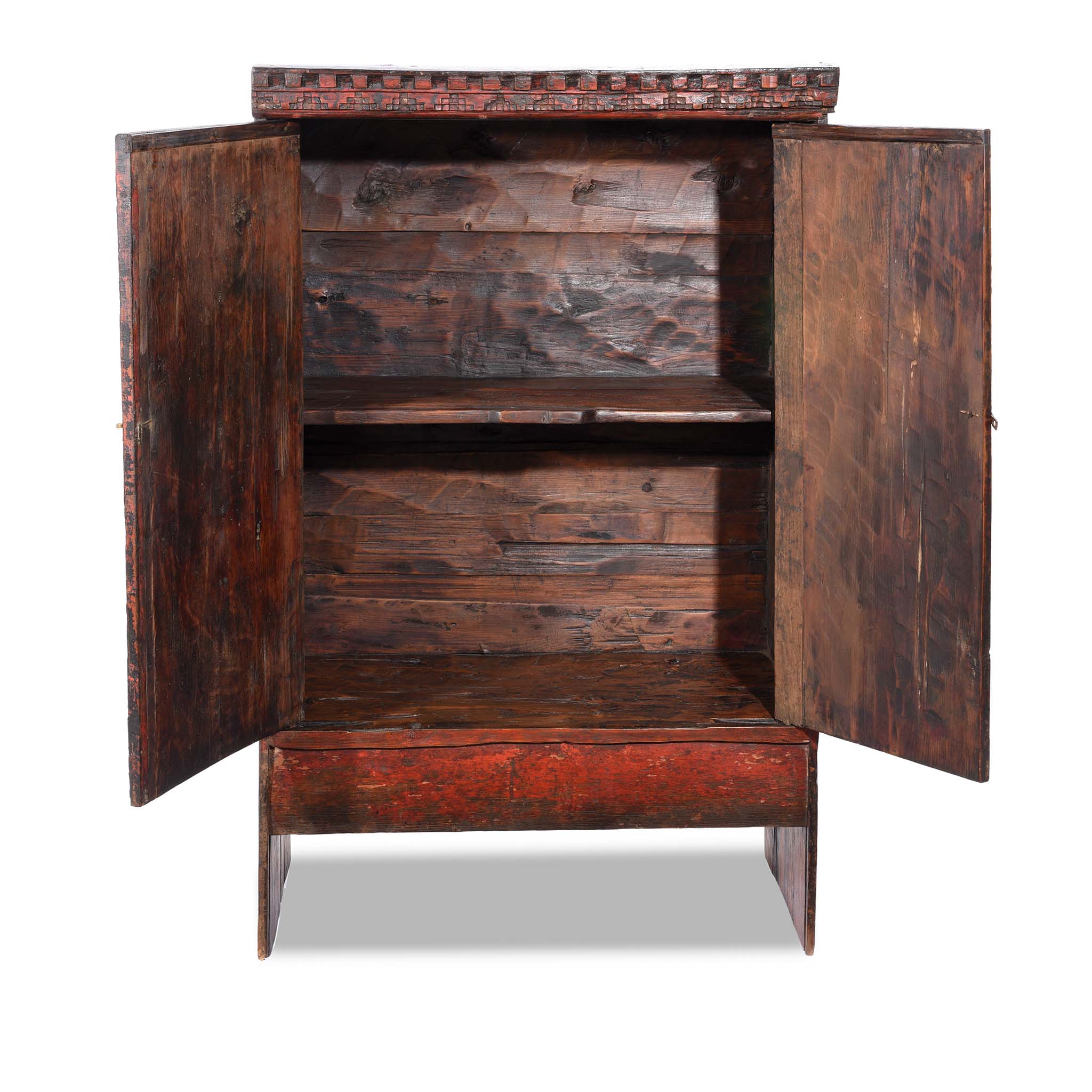 Painted Torkham Cabinet From Tibet - 18thC - Image 4