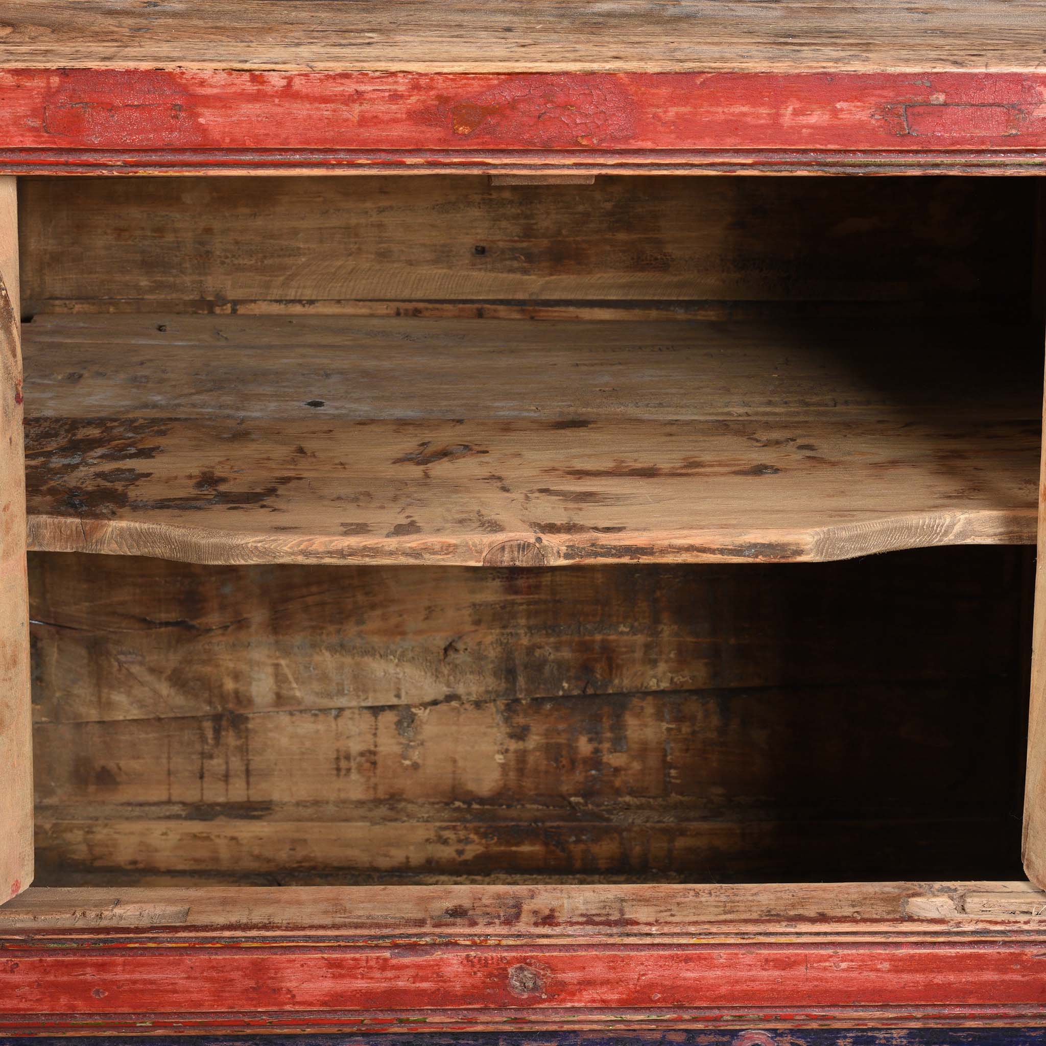A Pair Of Painted Mongolian Side Cabinet - 19thC - Image 15