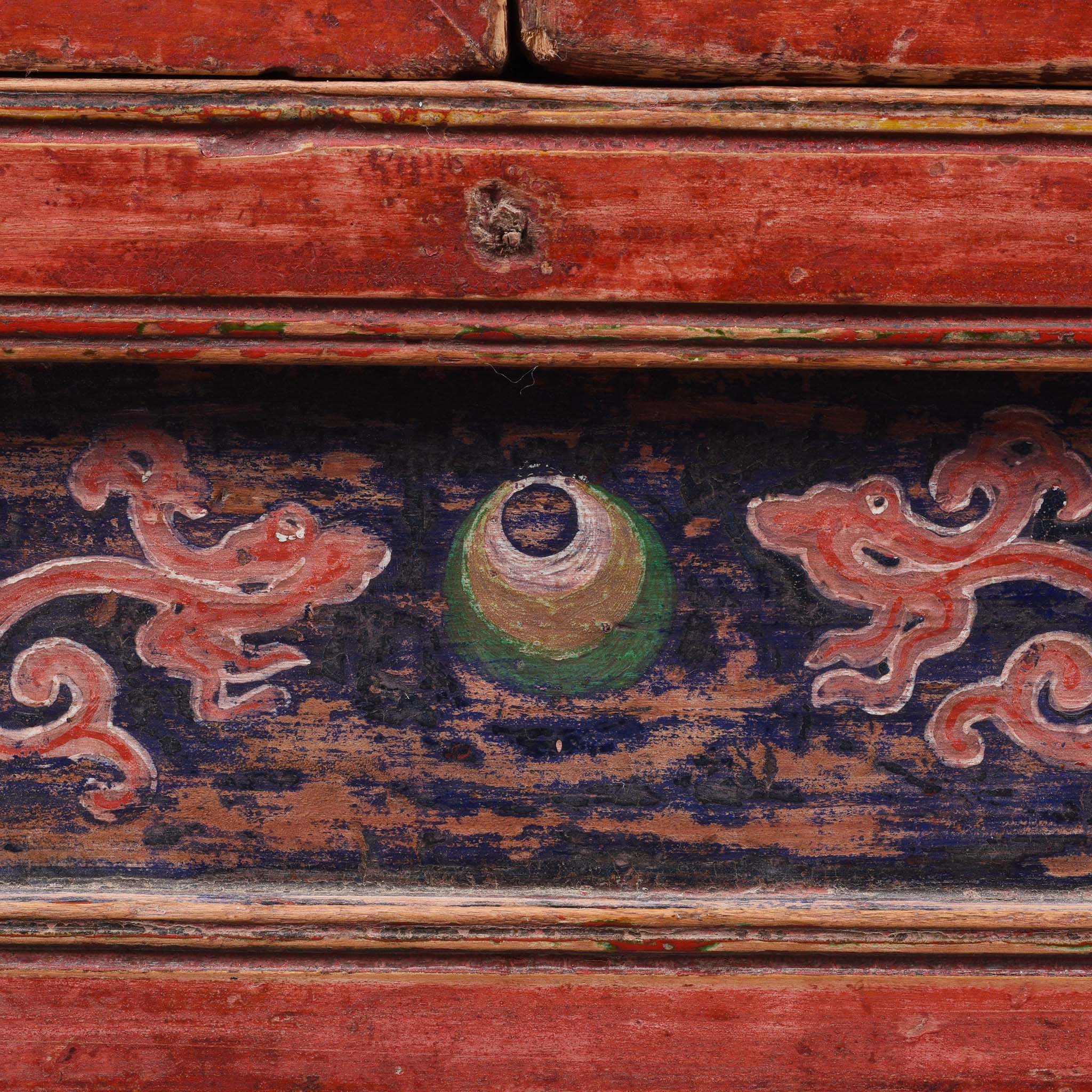 A Pair Of Painted Mongolian Side Cabinet - 19thC - Image 19