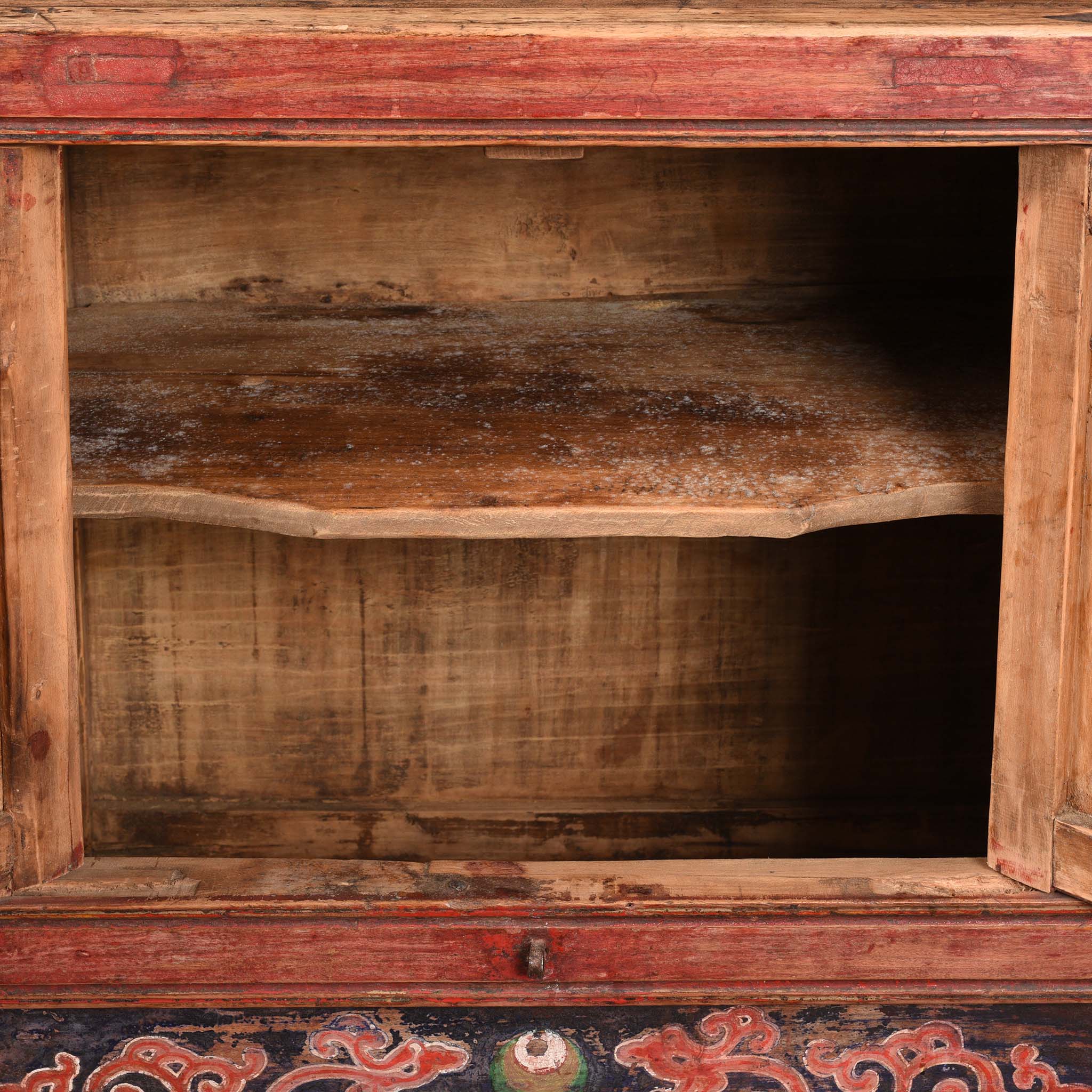 A Pair Of Painted Mongolian Side Cabinet - 19thC - Image 5