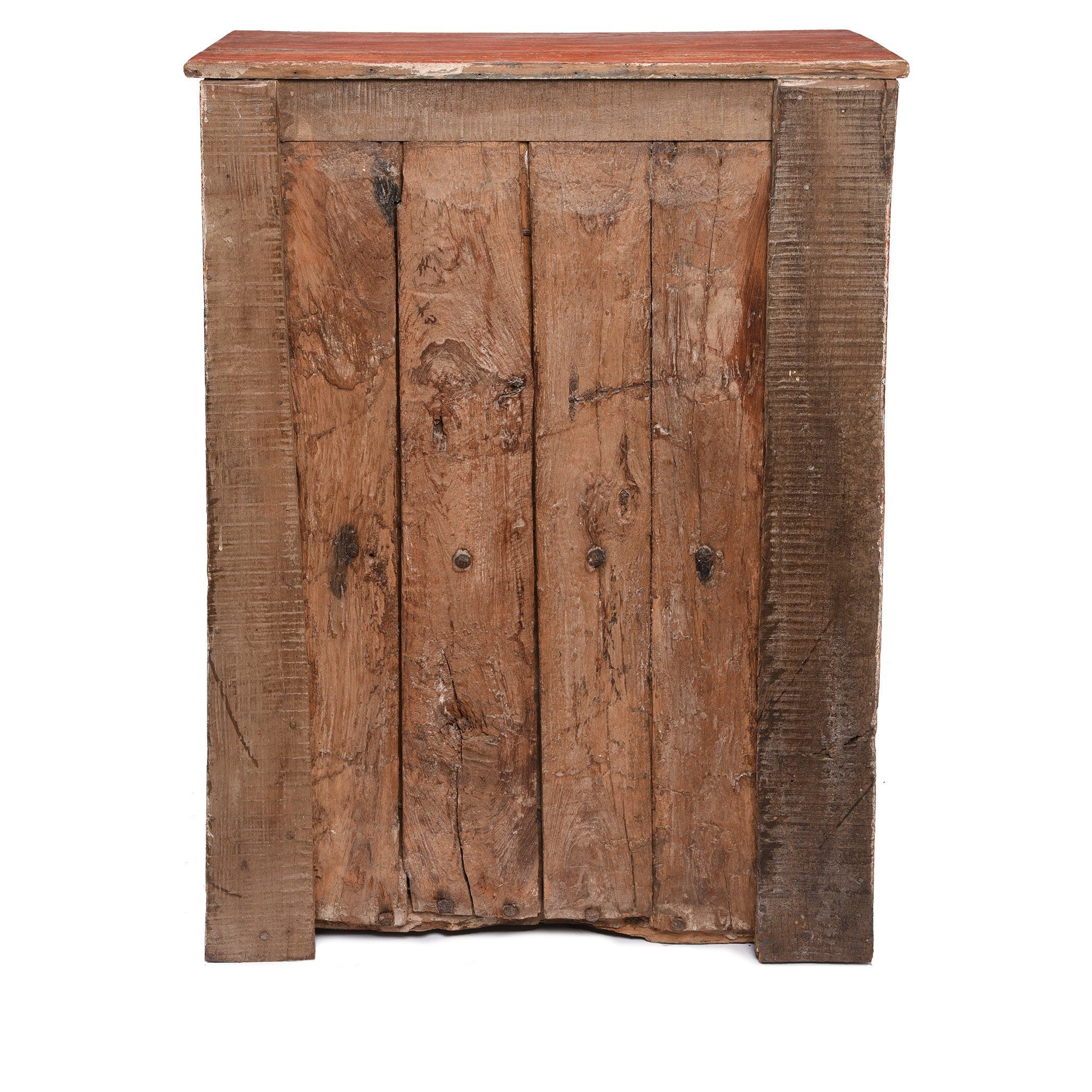 Vermillion Painted Cabinet From Gujarat - 19thC - Image 4