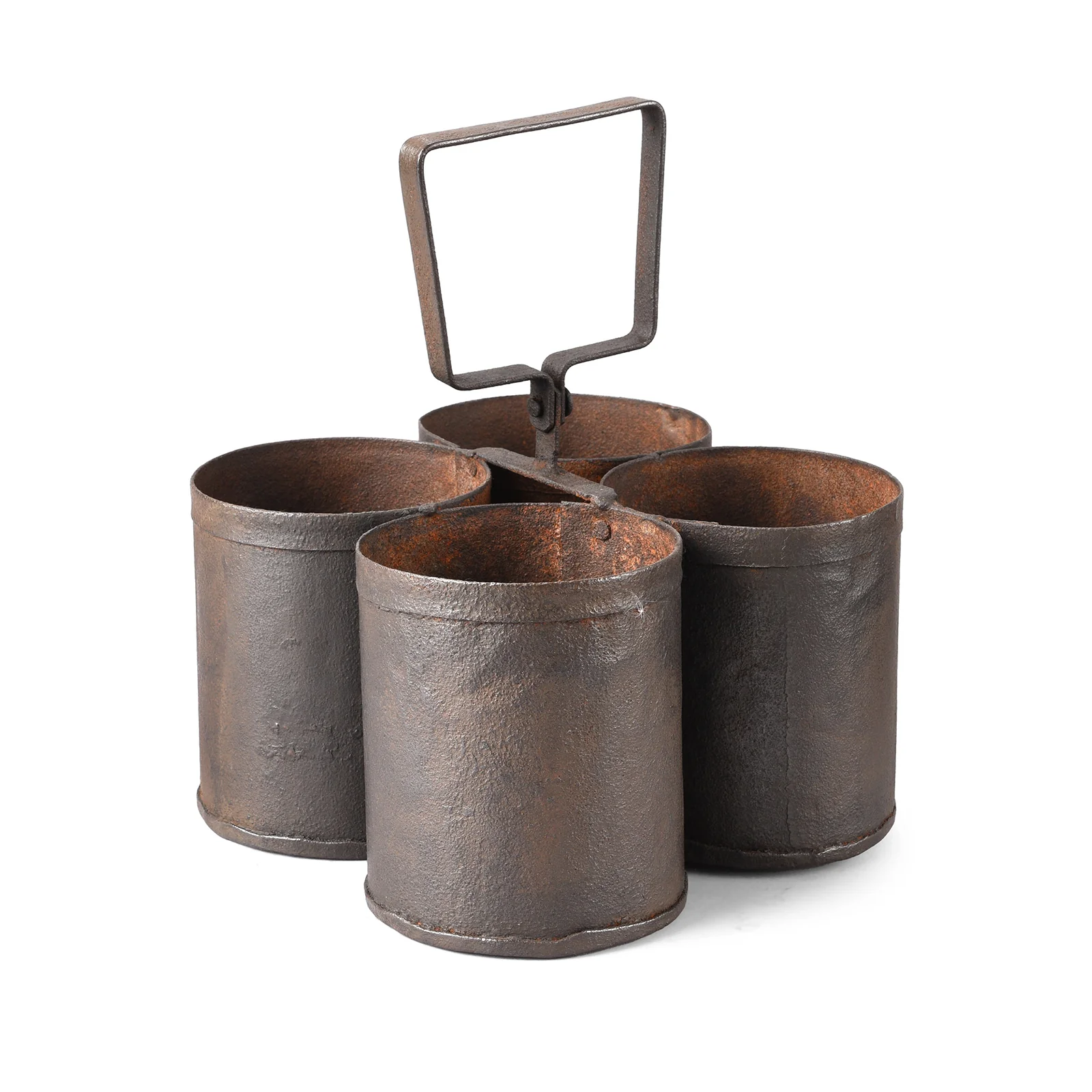 Vintage 4 Way Iron Bottle Carrier - Image 3