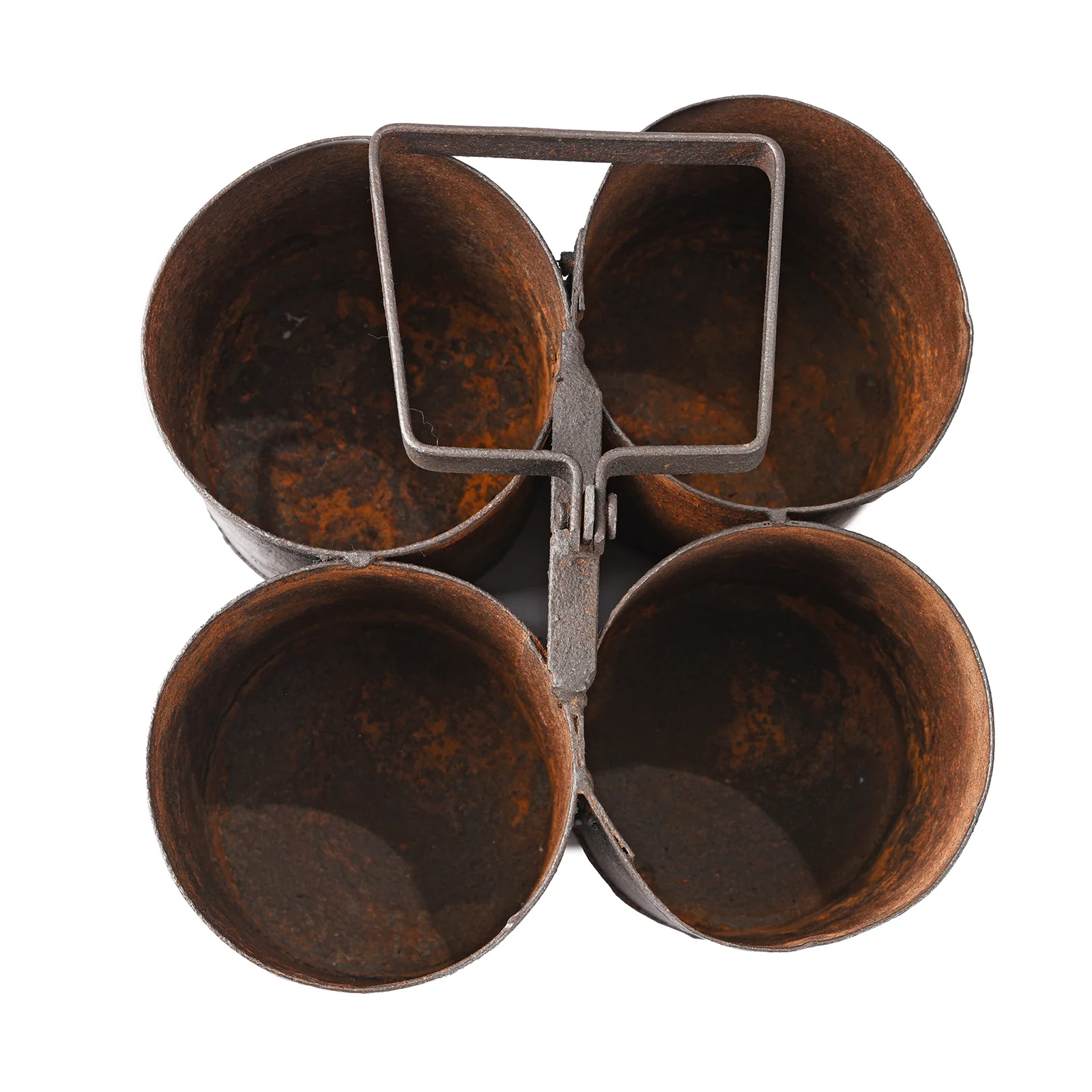 Vintage 4 Way Iron Bottle Carrier - Image 4