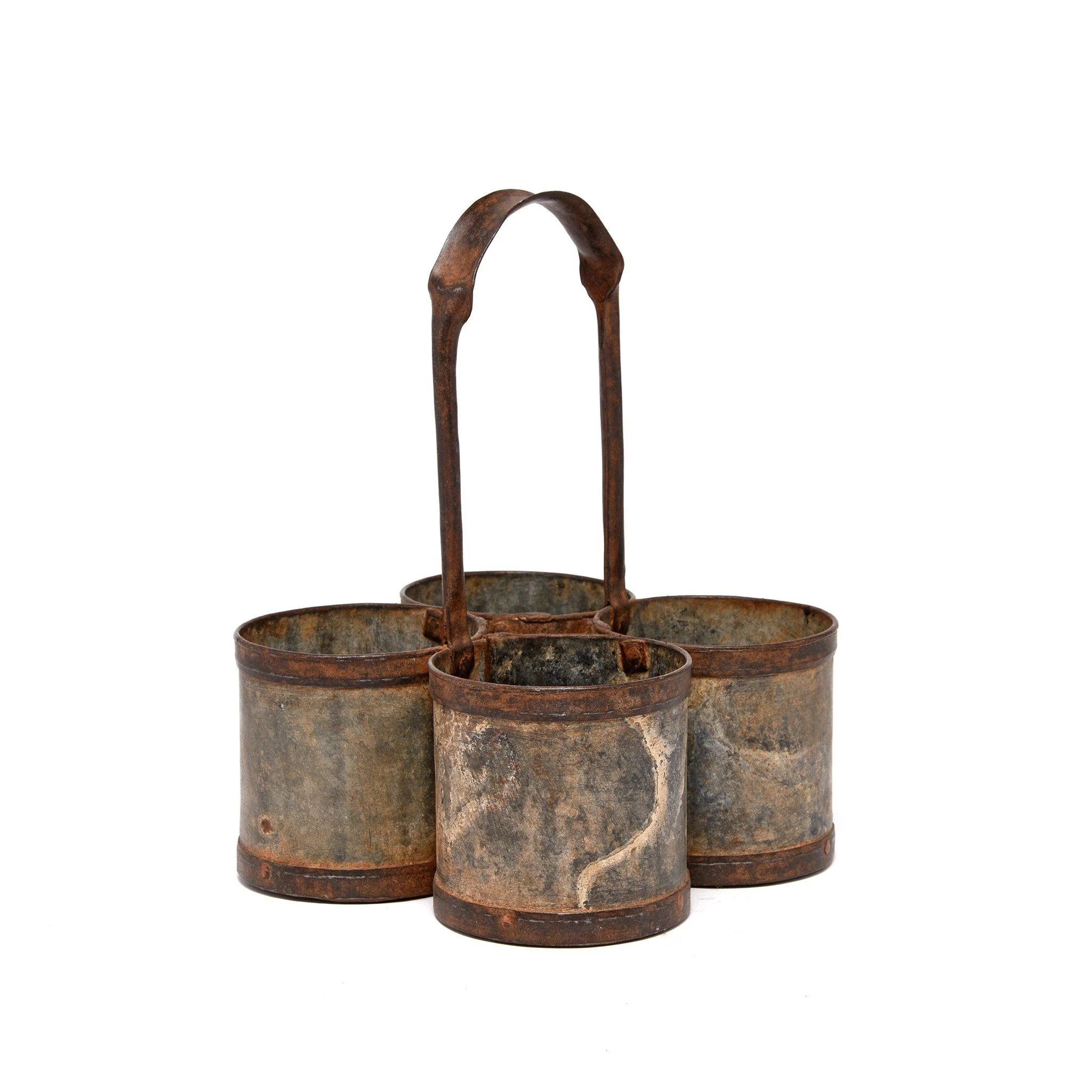 Vintage 4 Way Iron Bottle Carrier - Ca 1950 - Image 3
