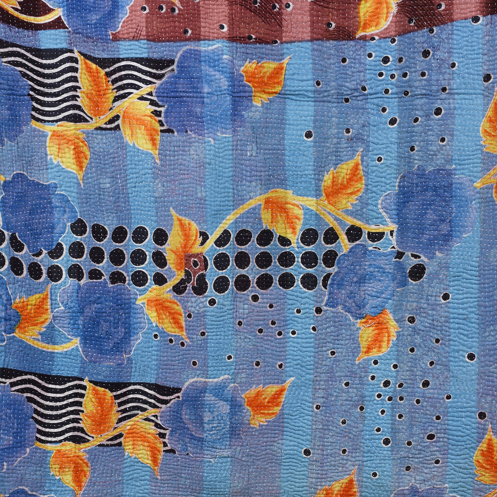 Vintage Bengali Kantha Throw - Image 4