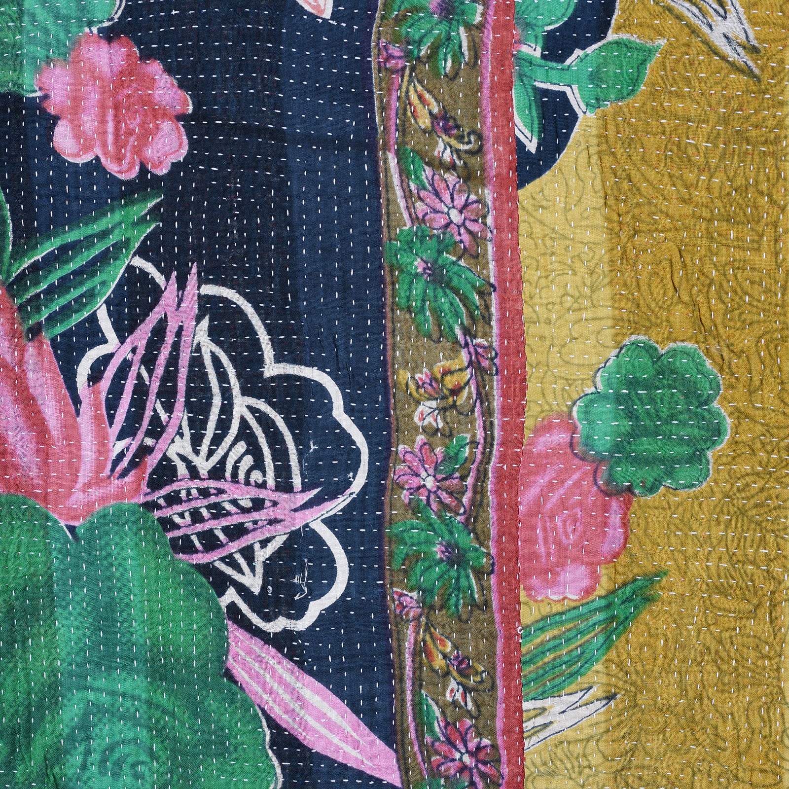 Vintage Bengali Kantha Throw - Image 7